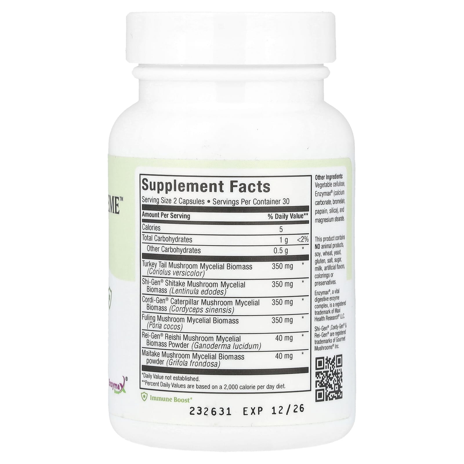 Maxi Health, Maxi Mushroom Supreme™, 60 Maxicaps - Image 2