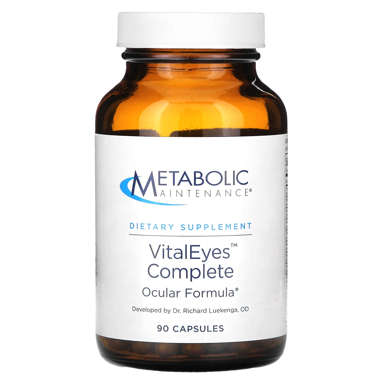 Metabolic Maintenance, Vital Eyes Complete, Ocular Formula, 90 Capsules - Image 1