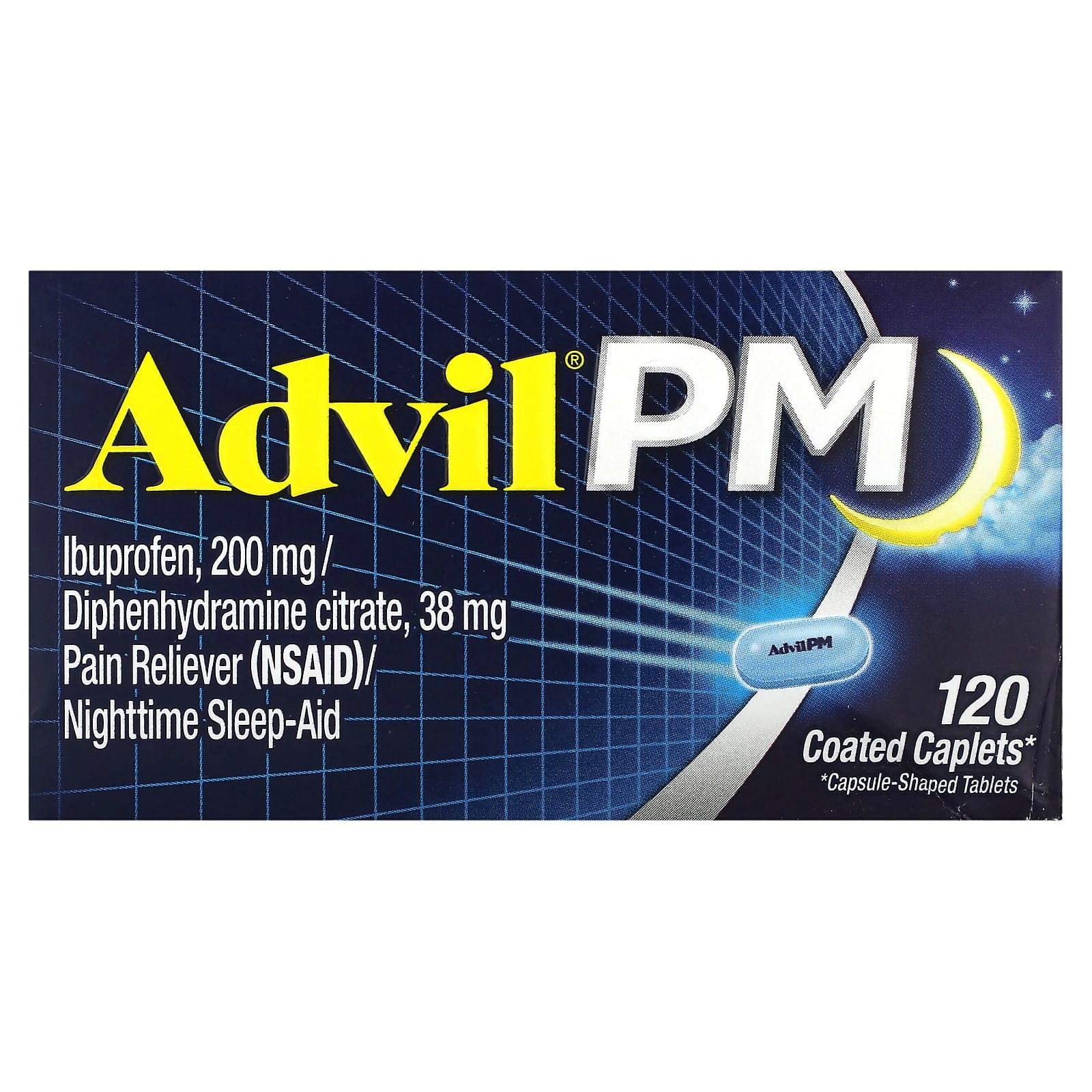 Advil PM - 200mg Ibuprofen & Diphenhydramine for Sleep and Pain Relief - Image 1