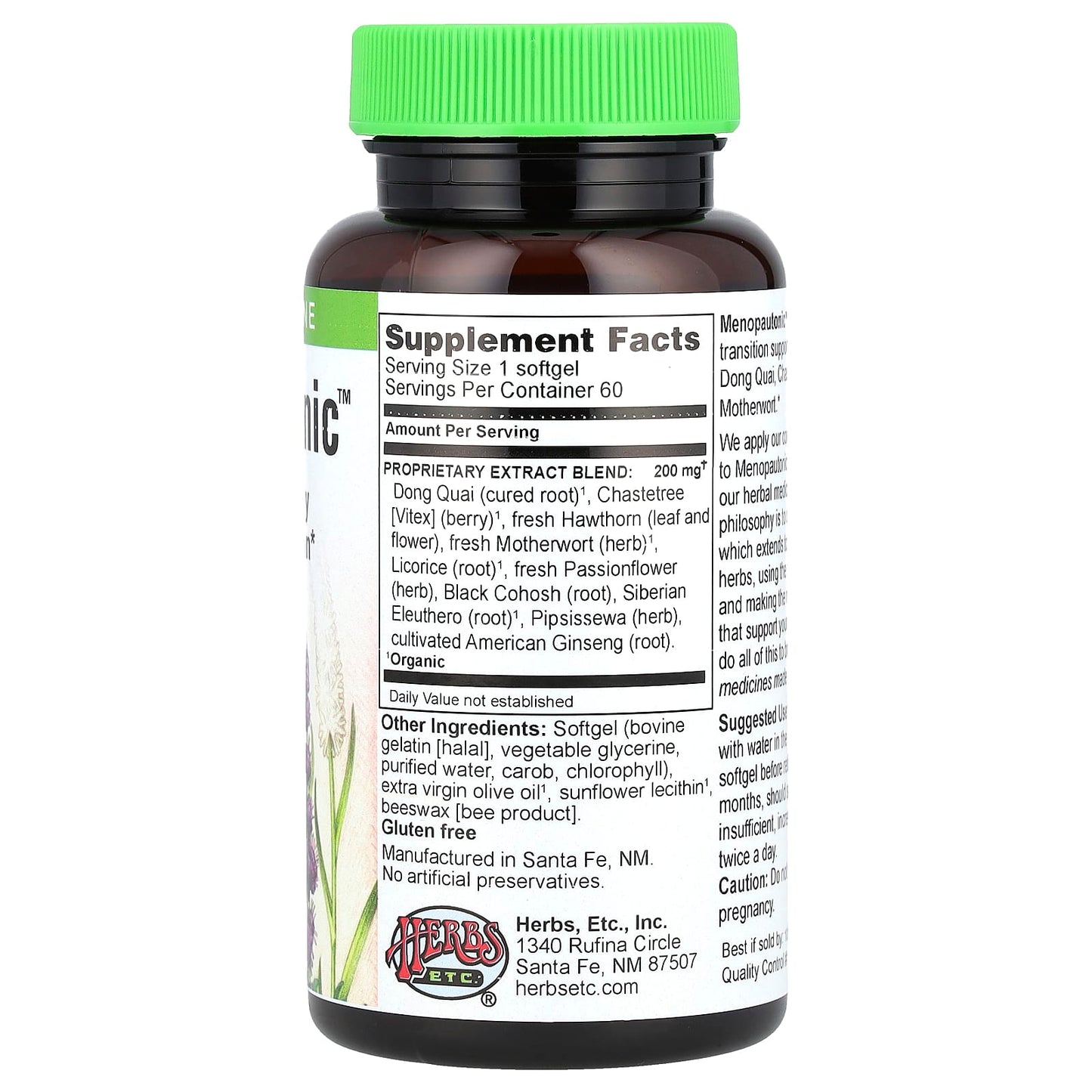 Menopautonic Herbal Supplement for Hormonal Balance - 60 Softgels - Image 2