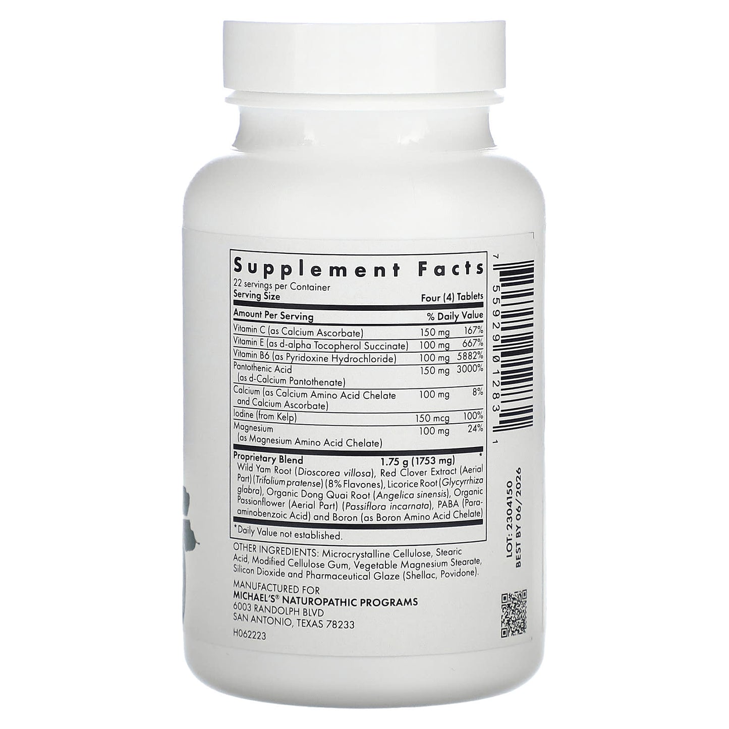 Michael's Health, For Women's Changes, 90 Vegetarian Tablets - Image 2