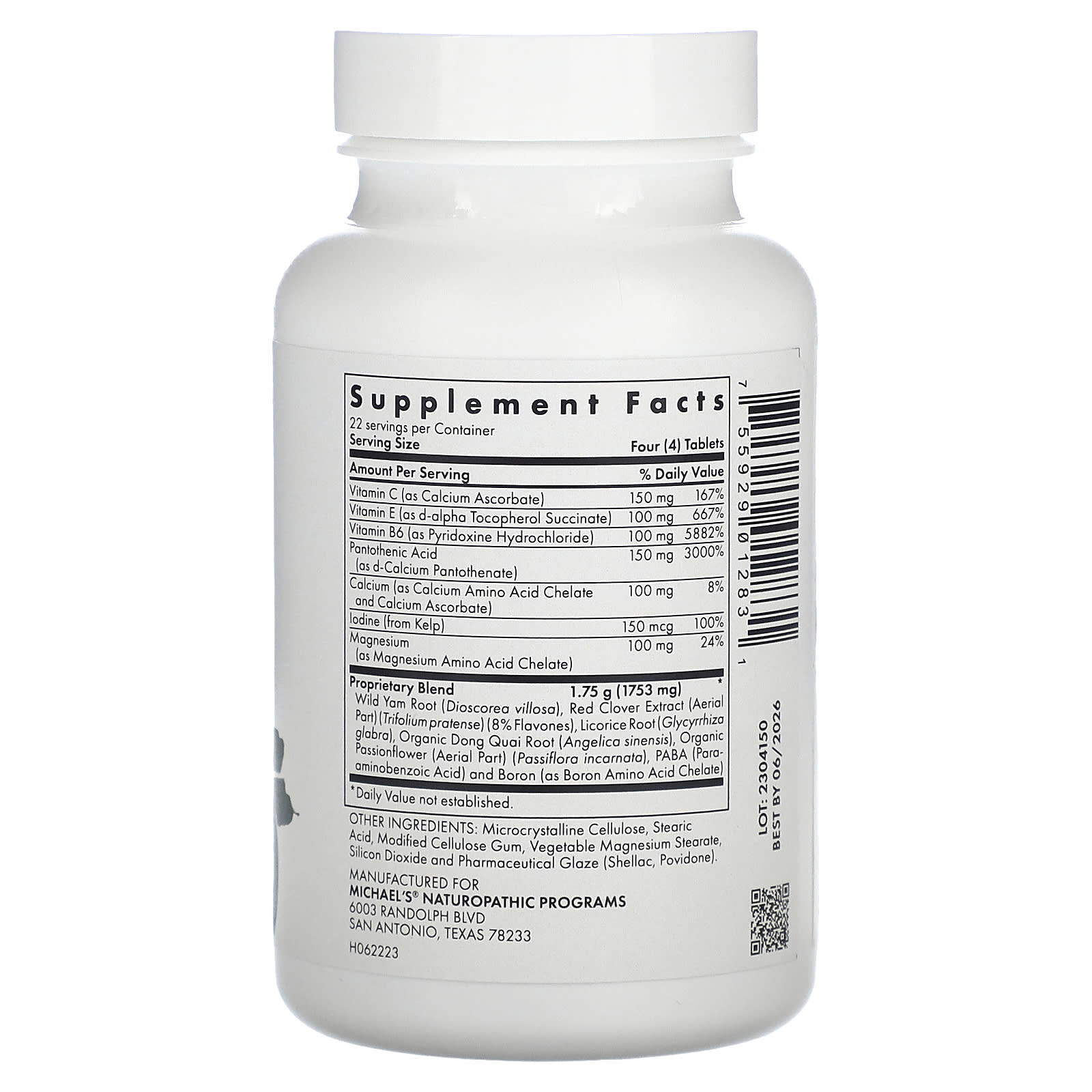 Michael's Health, For Women's Changes, 90 Vegetarian Tablets - Image 2