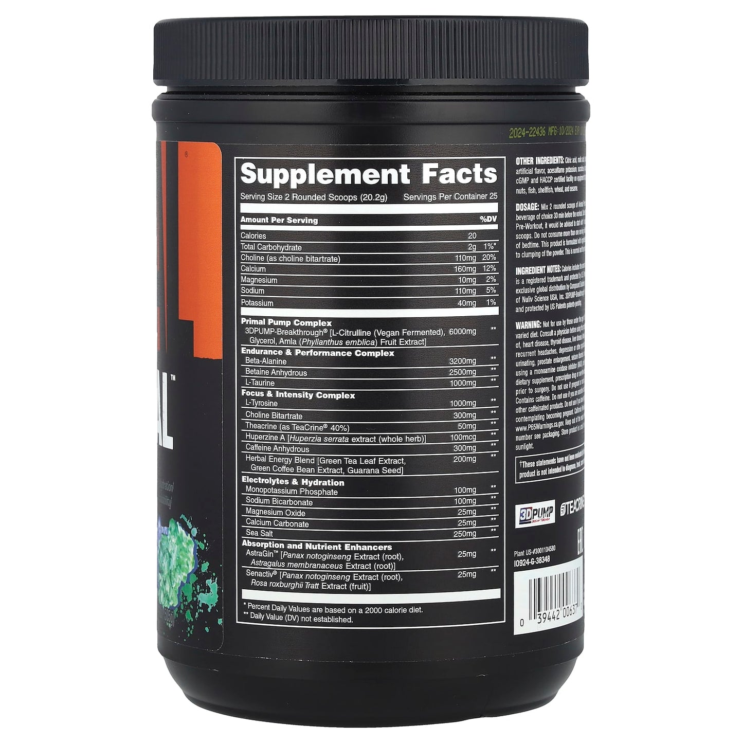 Boost Intense Workouts with Animal Primal Pre-Workout Powder - Image 2