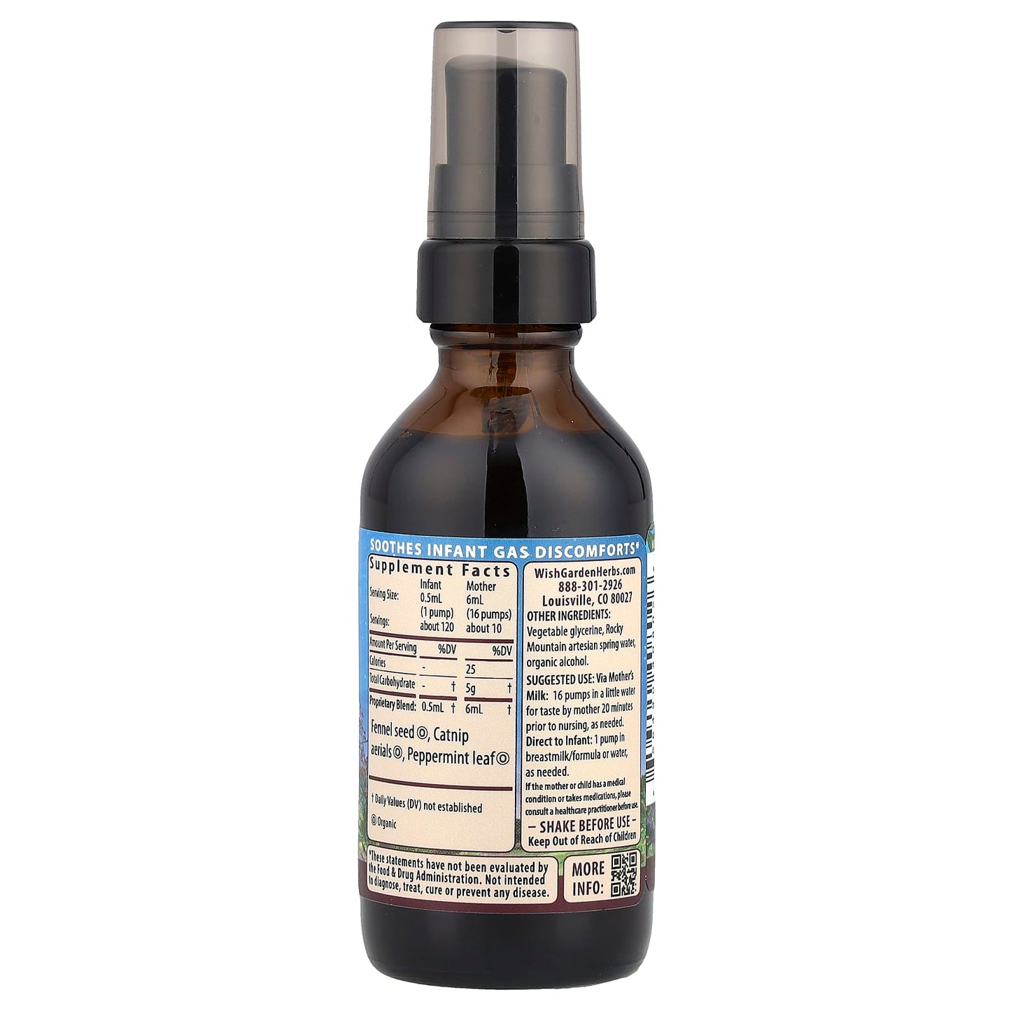 WishGarden Herbs, Kids, Colic™ Ease, 2 fl oz (59 ml) - Image 2