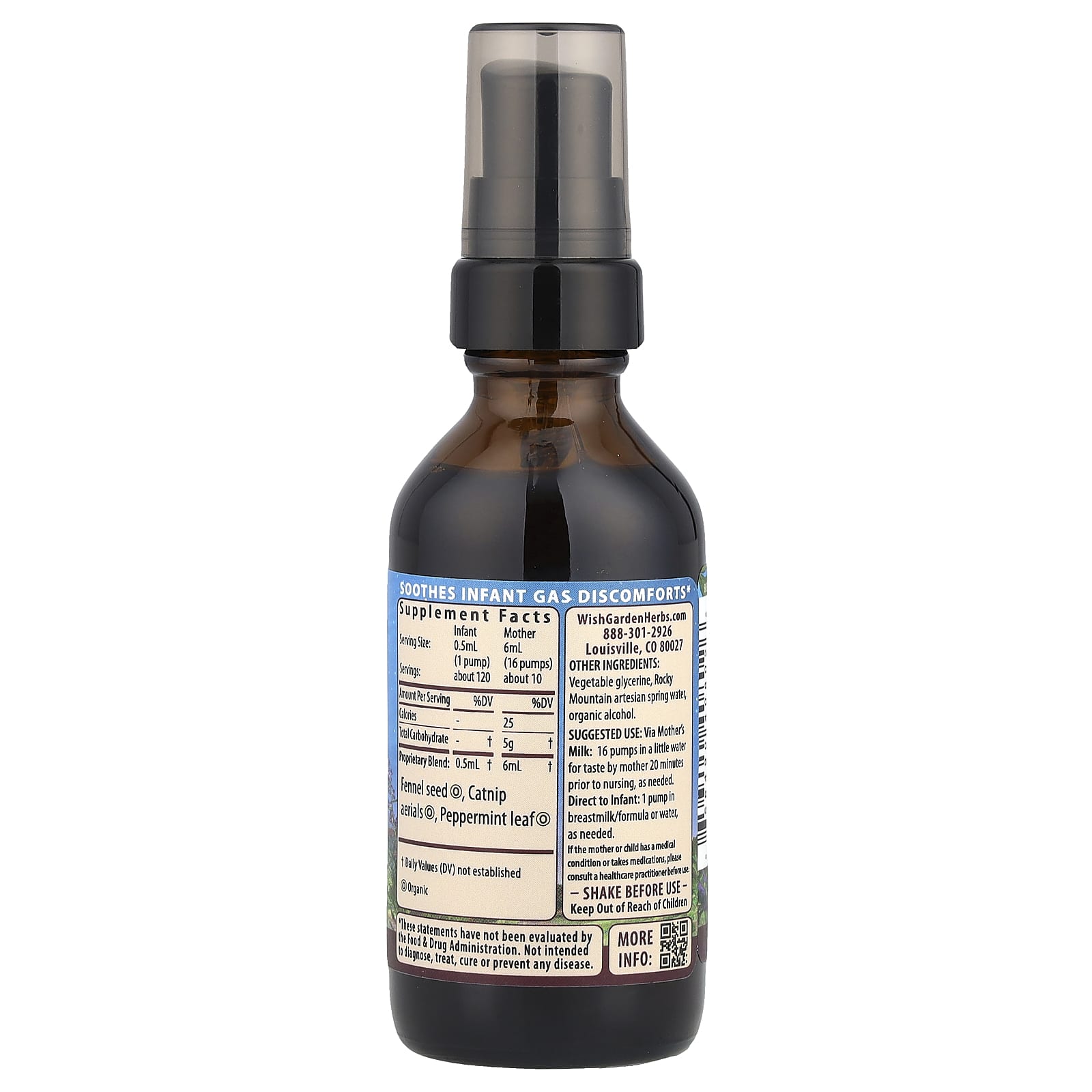 WishGarden Herbs, Kids, Colic™ Ease, 2 fl oz (59 ml) - Image 2