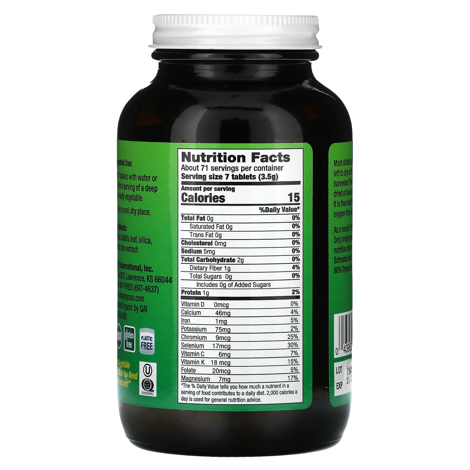 Pines International, Alfalfa, 500 mg, 500 Tablets - Image 2