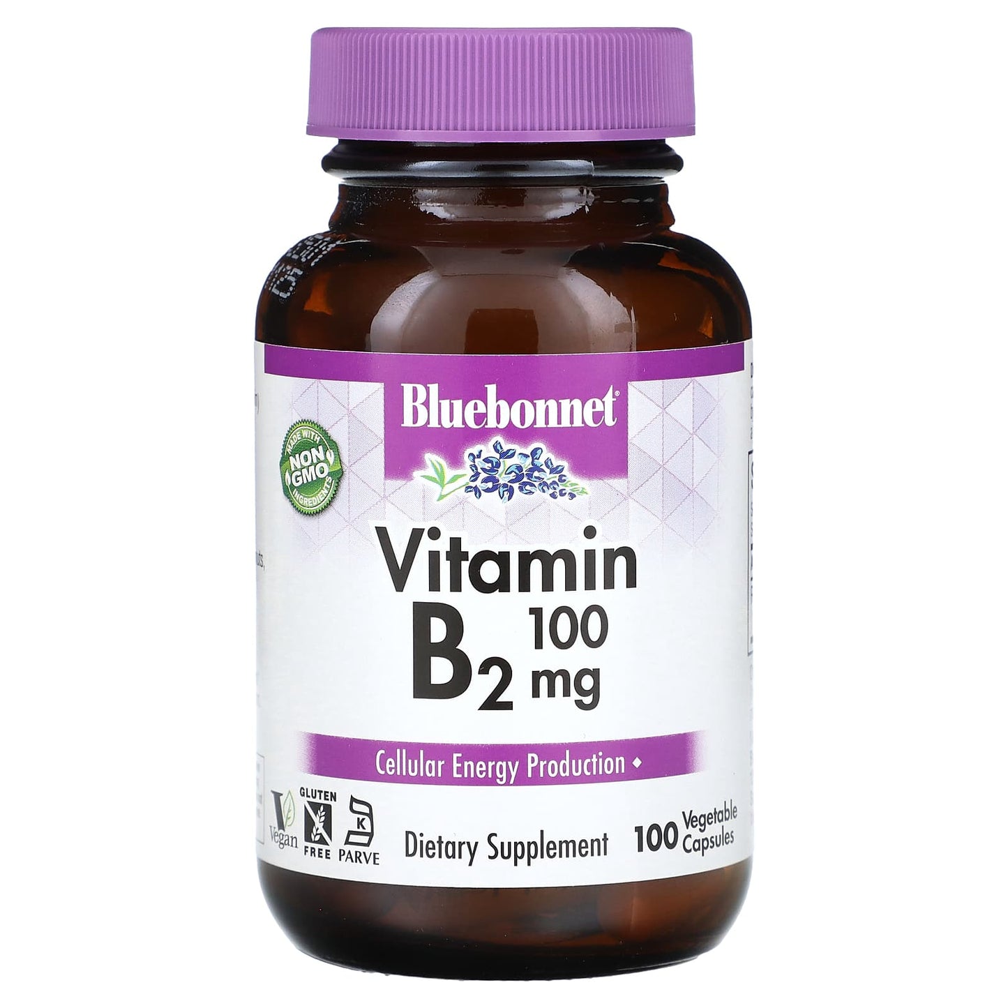 Bluebonnet Nutrition Vitamin B2 100mg | Energy Support - Image 1