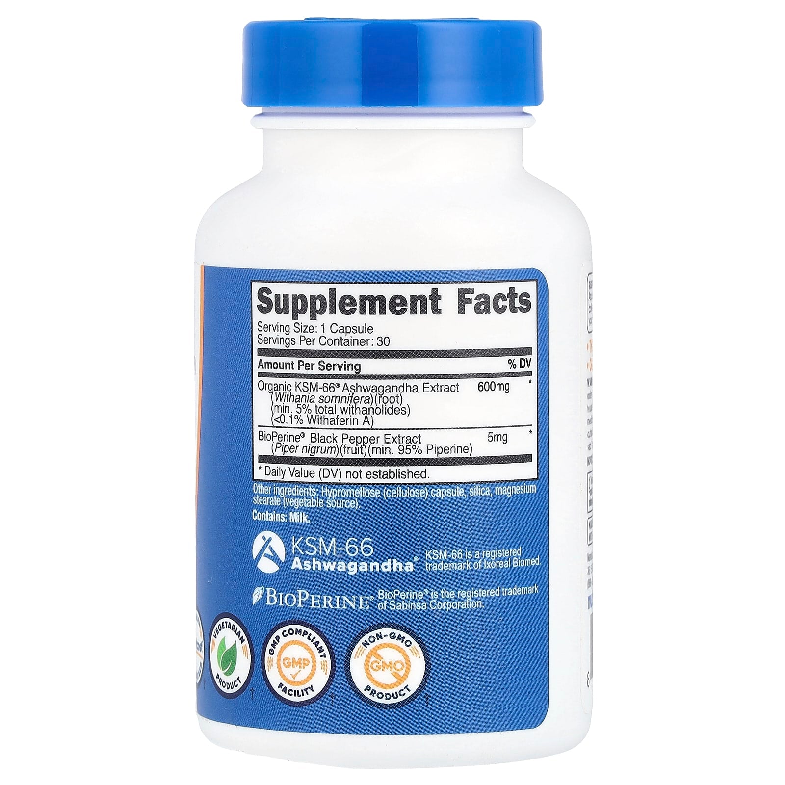 Nutricost, KSM-66, Ashwagandha Root Extract, 600 mg, 30 Capsules - Image 2