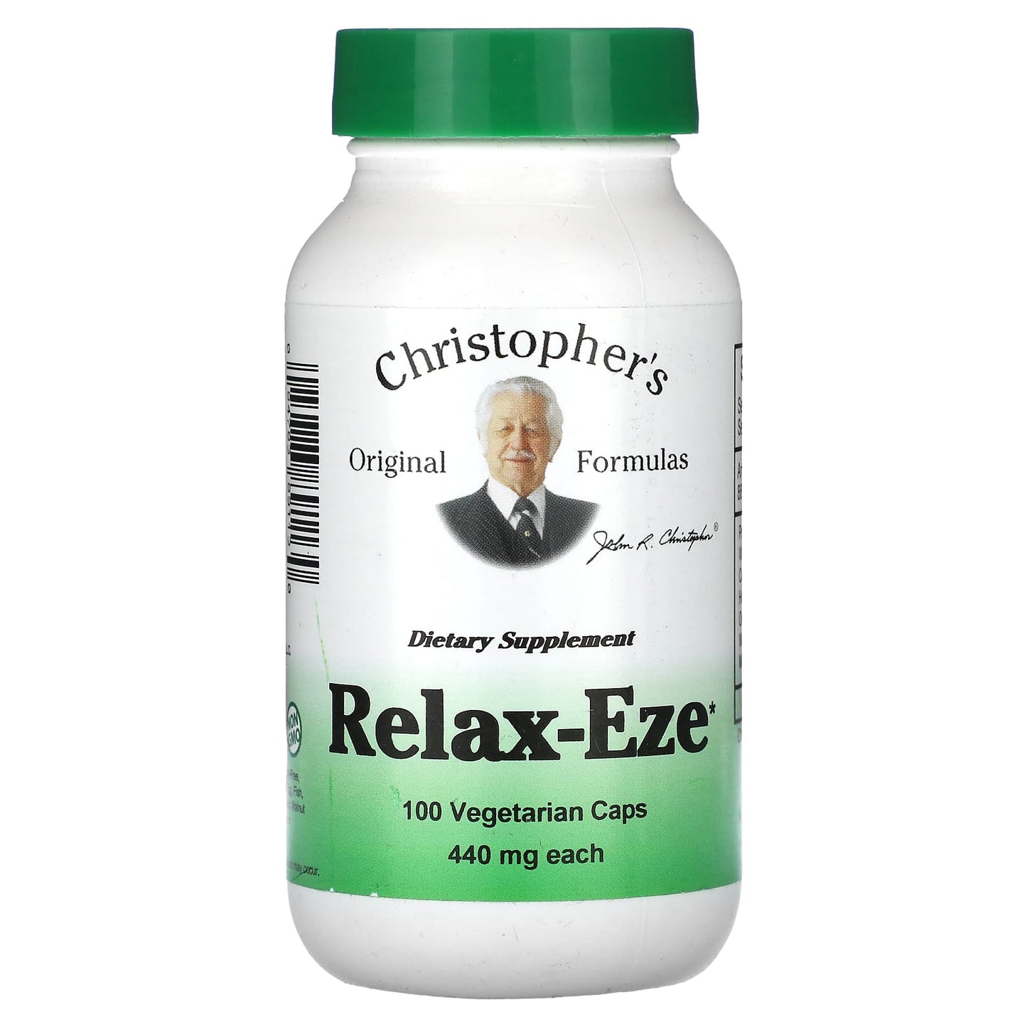 Relax-Eze by Christopher's Original Formulas, 100% Vegetarian Capsules for Stress Relief - Image 1
