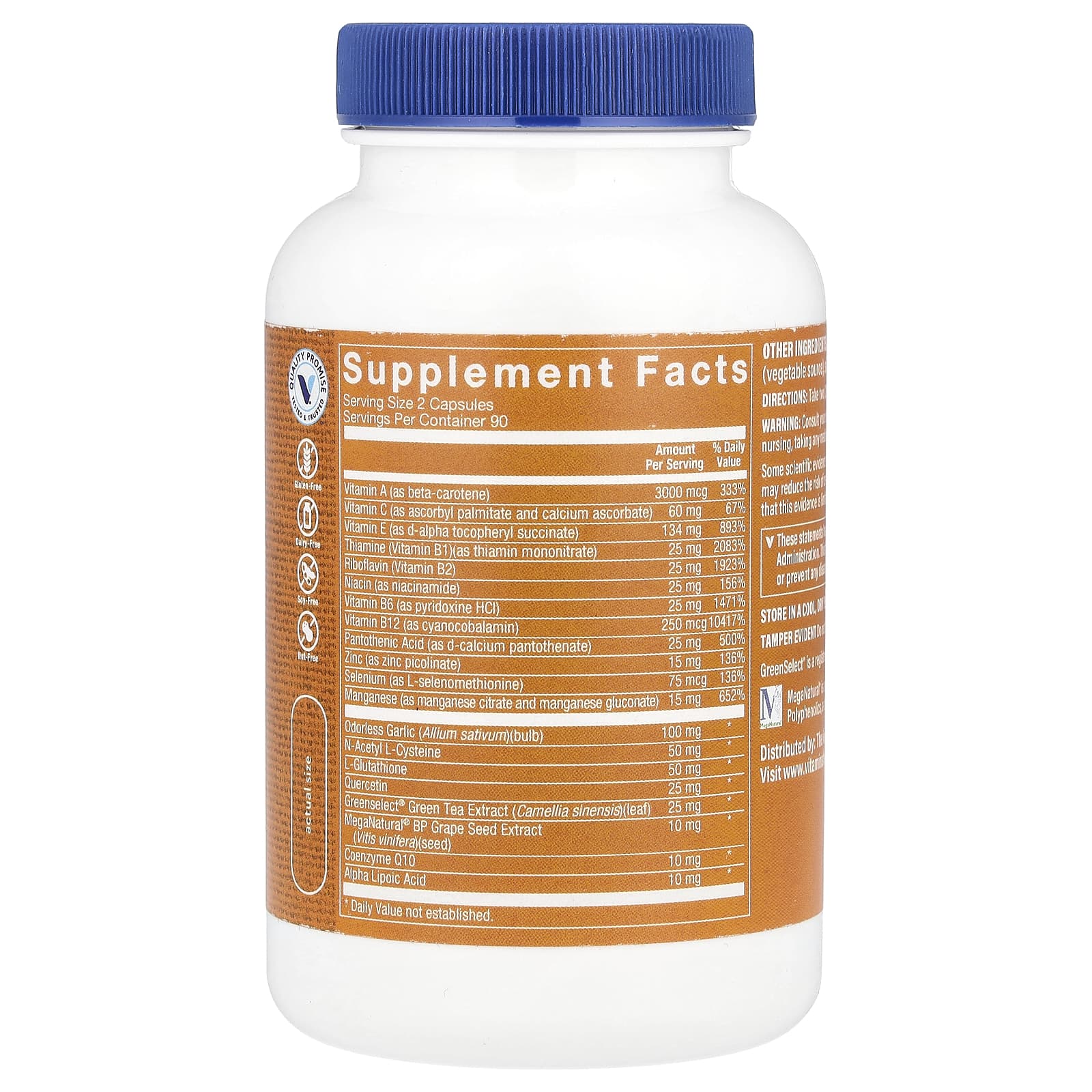 The Vitamin Shoppe, Super Antioxidant, 180 Capsules - Image 2