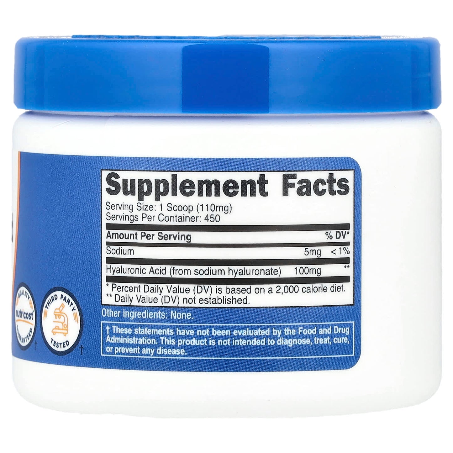 Nutricost, Hyaluronic Acid, Unflavored, 1.8 oz (50 g) - Image 2