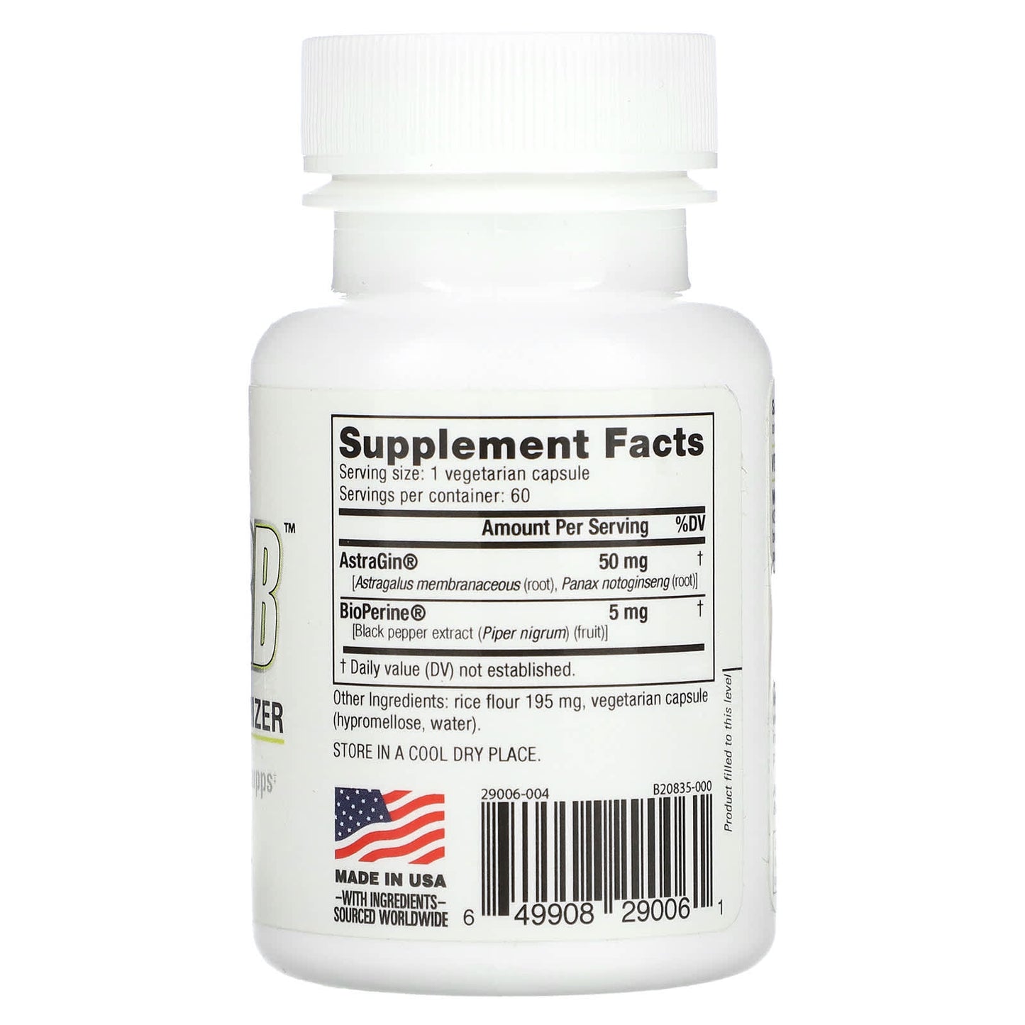 NutraBio, UpSorb, 60 Capsules - Image 2