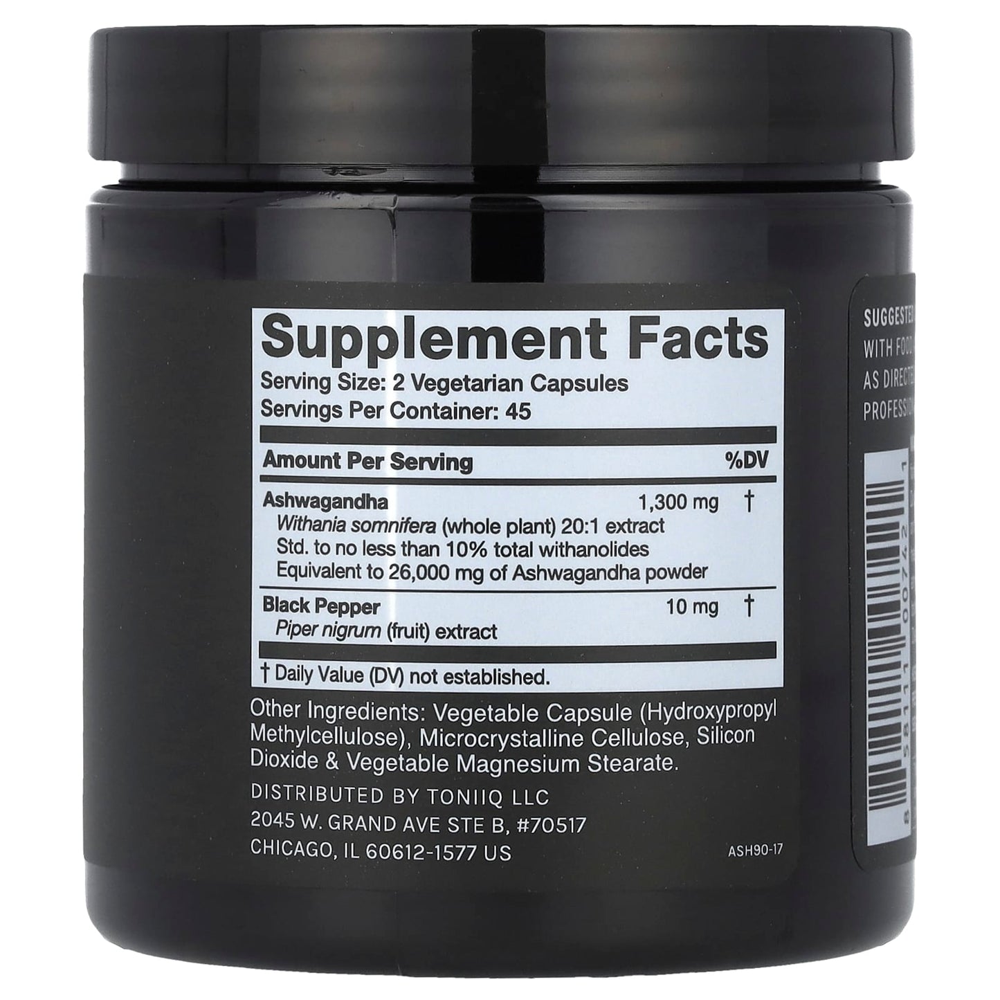Toniiq, Ashwagandha , 90 Capsules - Image 2