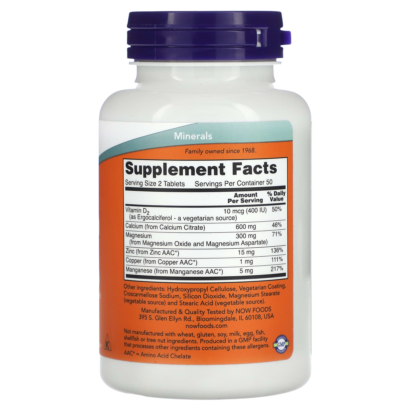 NOW Foods, Calcium Citrate , 100 Tablets - Image 2
