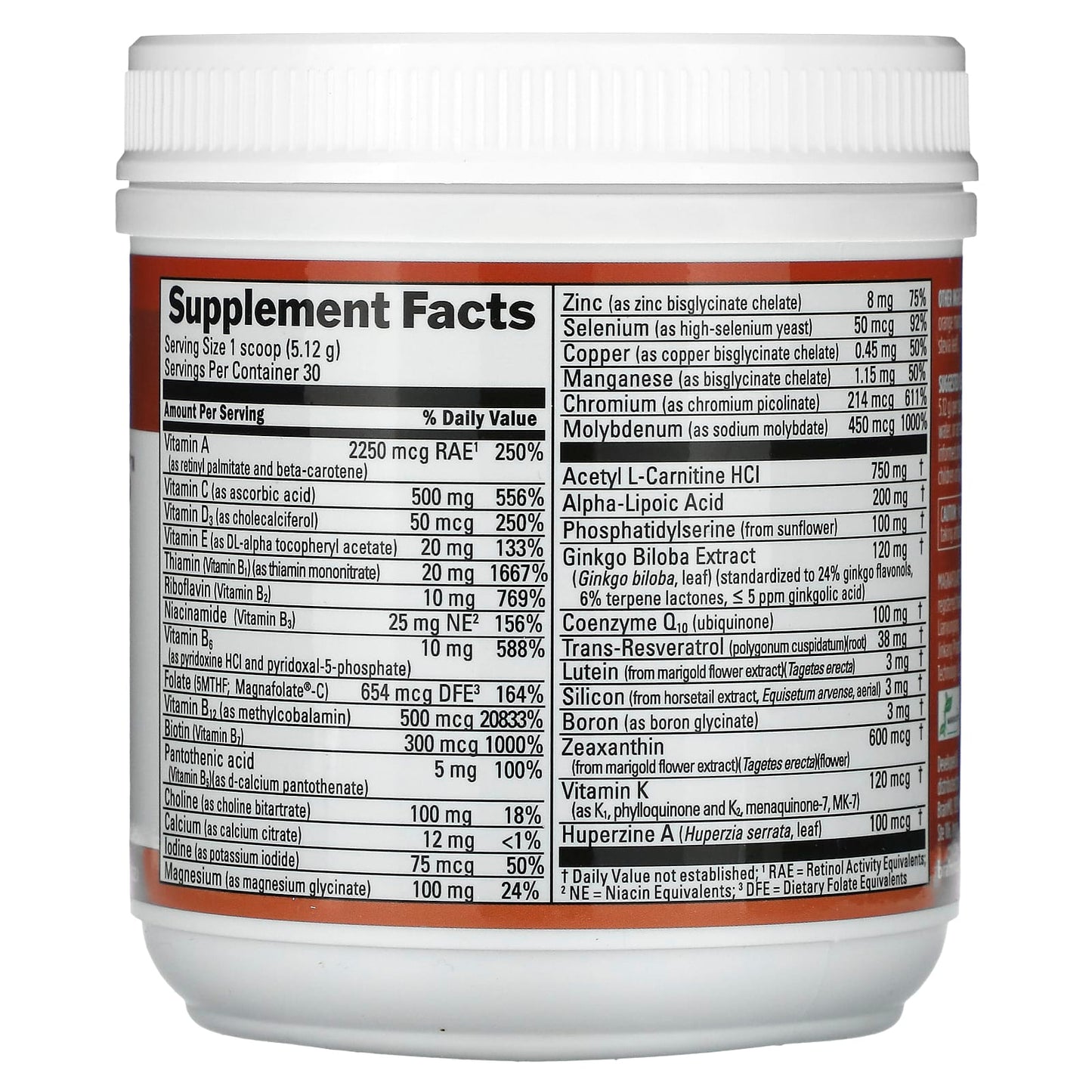 BrainMD Memory Support Multivitamin, Orange Mango, 5.4 oz - Image 2