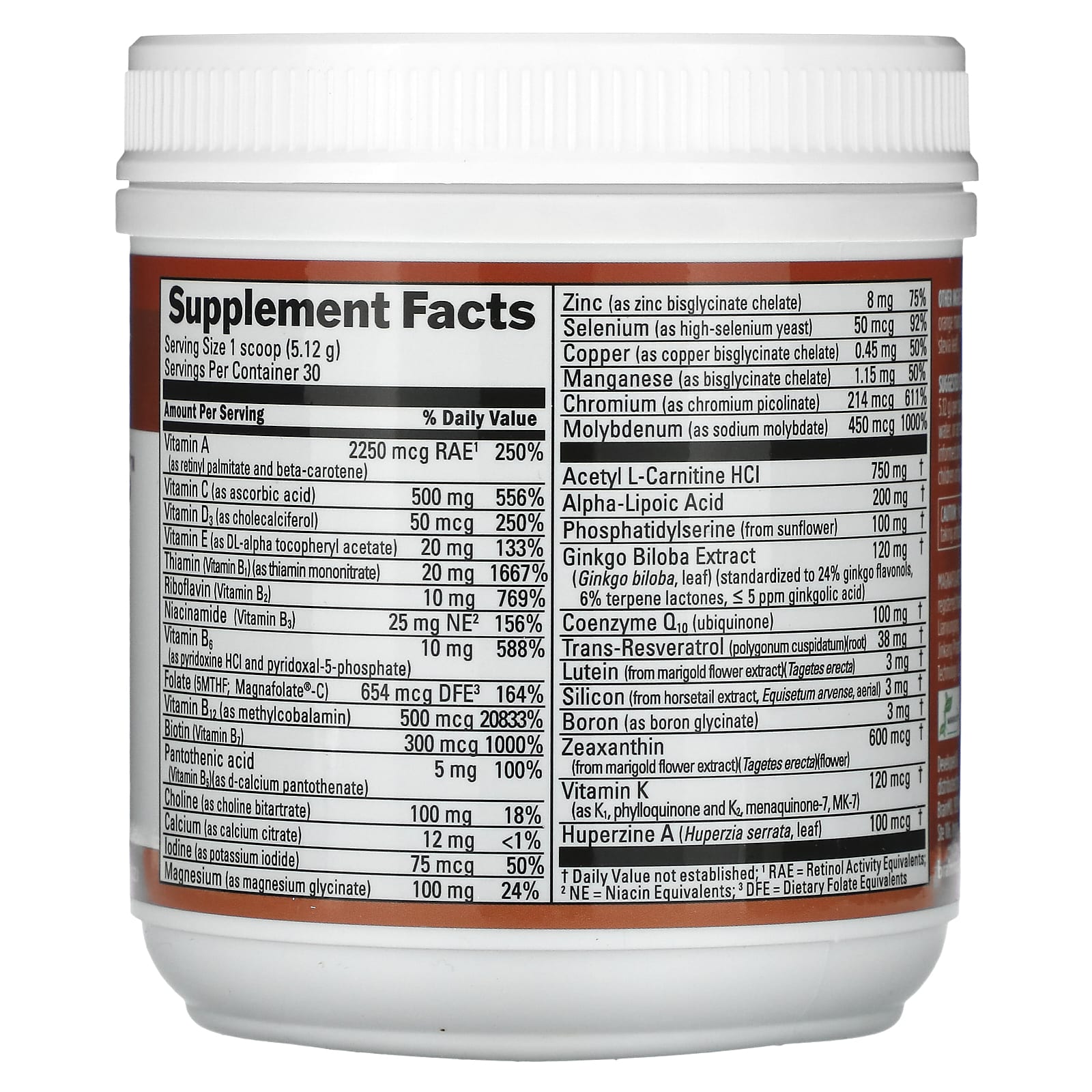 BrainMD Memory Support Multivitamin, Orange Mango, 5.4 oz - Image 2