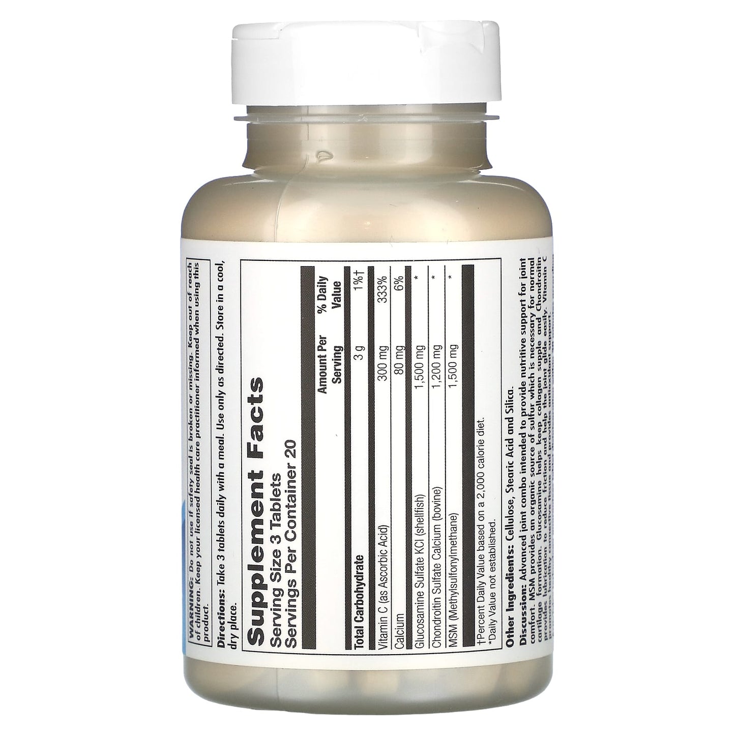KAL Glucosamine Chondroitin MSM Joint Support Supplements, 60 Tablets - Image 2