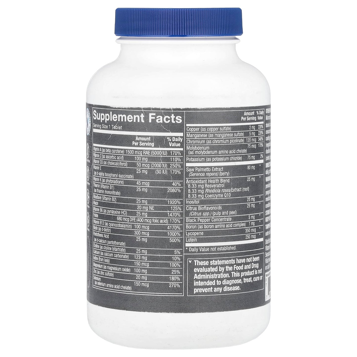 The Vitamin Shoppe, One Daily Men's, 180 Tablets - Image 2