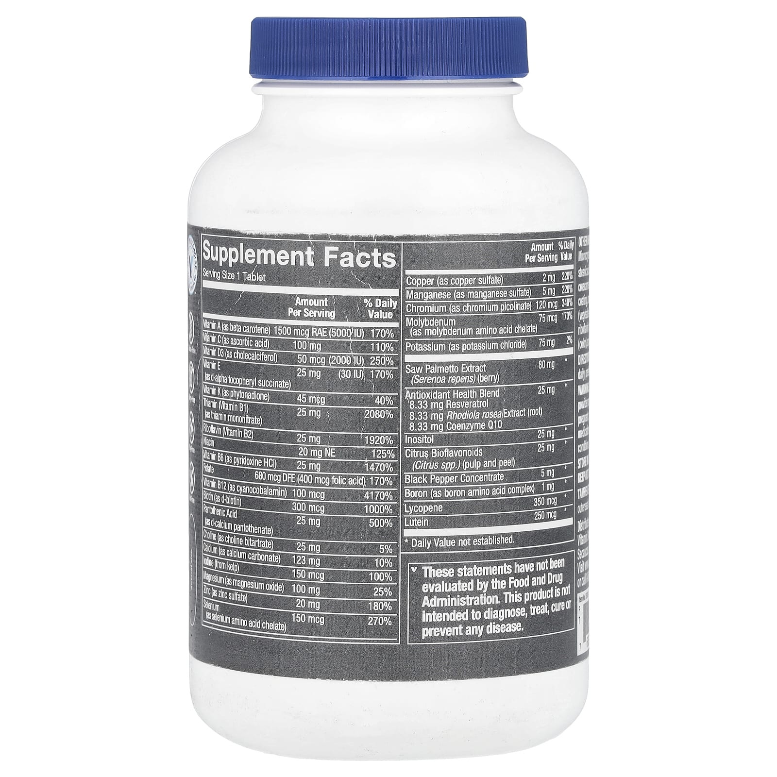 The Vitamin Shoppe, One Daily Men's, 180 Tablets - Image 2
