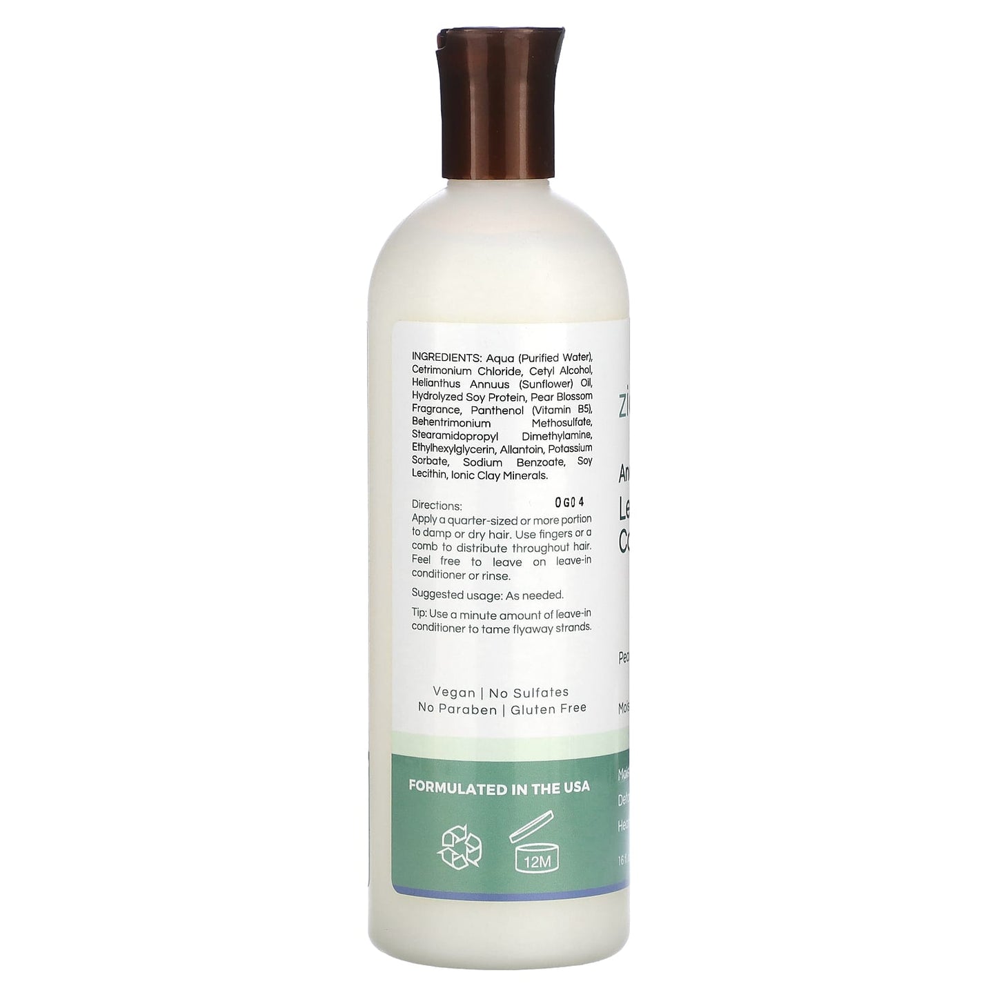 Zion Health, Ancient Minerals Leave-in Conditioner, Pear Blossom, 16 fl oz (473 ml) - Image 2