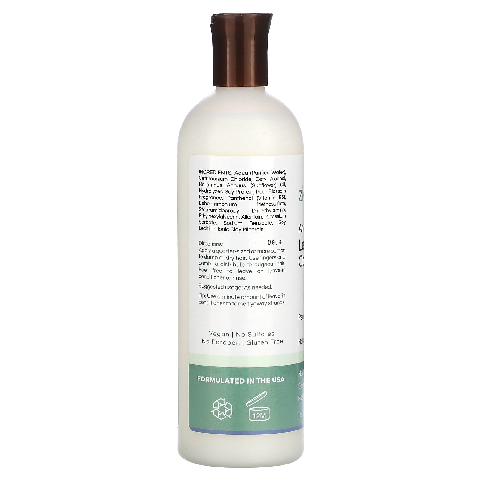 Zion Health, Ancient Minerals Leave-in Conditioner, Pear Blossom, 16 fl oz (473 ml) - Image 2