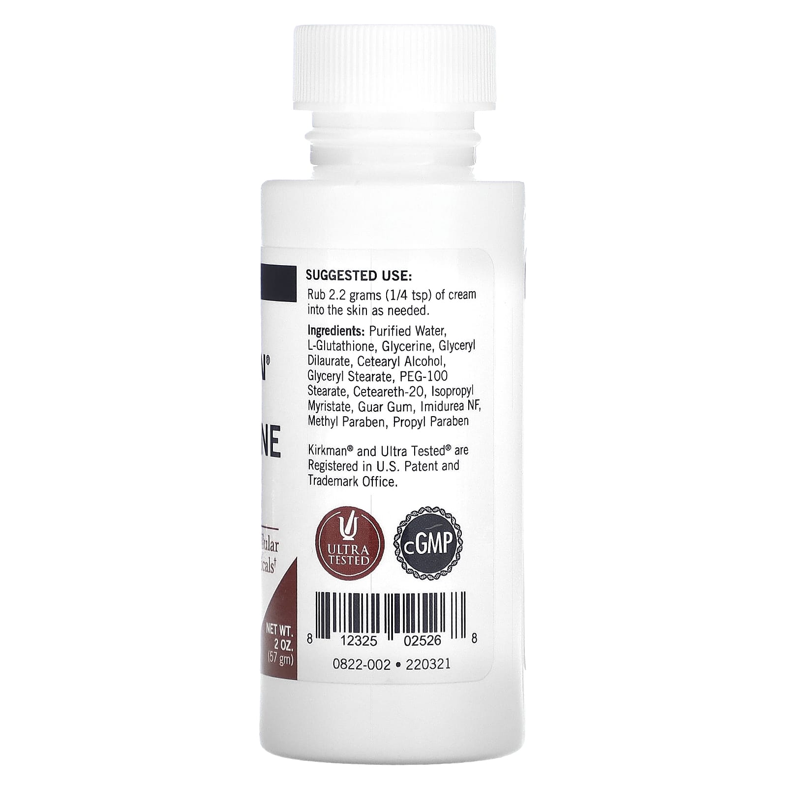 Kirkman Labs, Glutathione Cream , 2 oz (57 gm) - Image 2