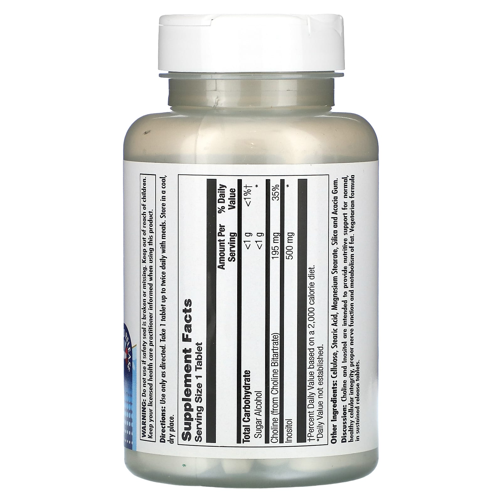 KAL, Choline Inositol, 90 Tablets - Image 2