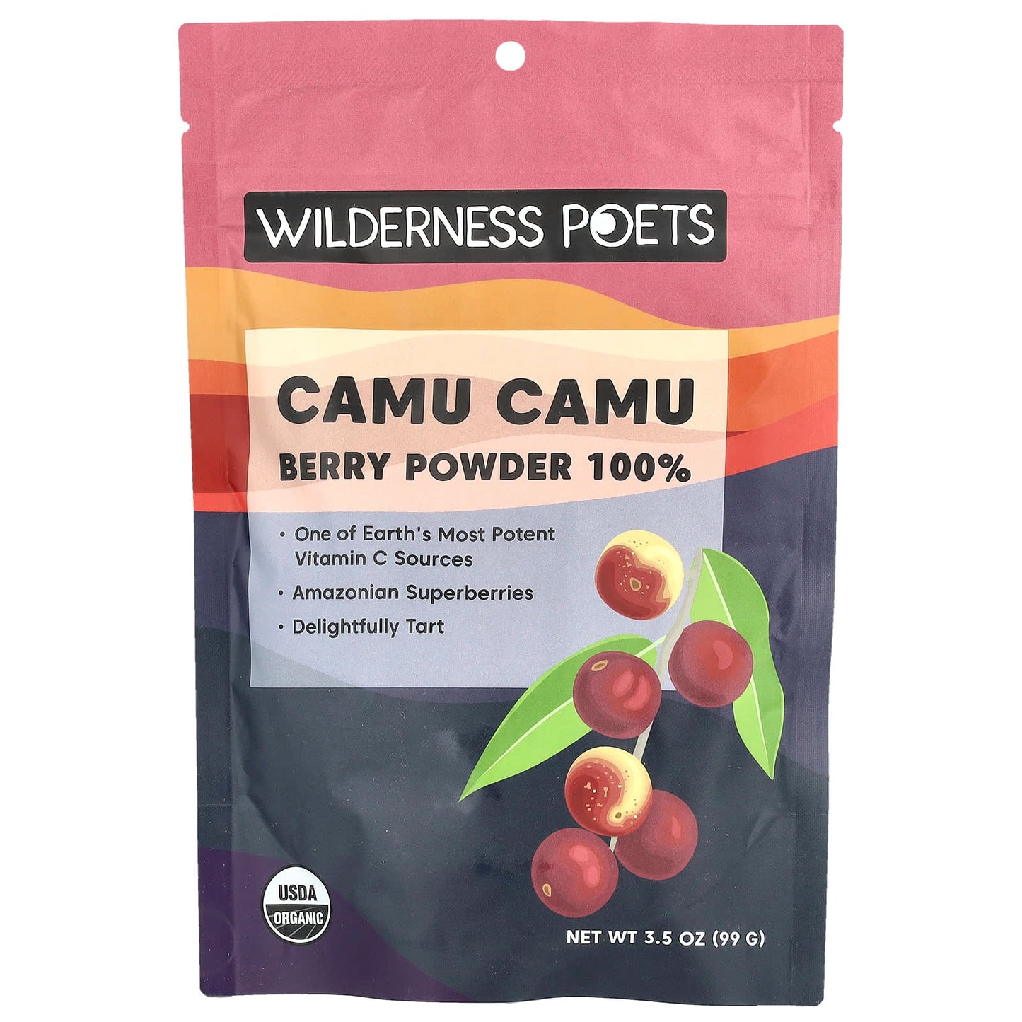 Wilderness Poets, Organic Camu Camu Berry Powder, 3.5 oz (99 g) - Image 1