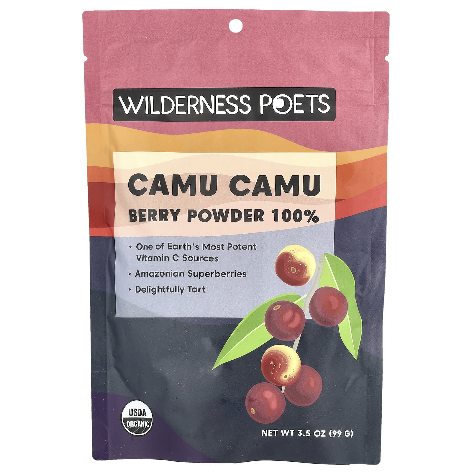 Wilderness Poets, Organic Camu Camu Berry Powder, 3.5 oz (99 g) - Image 1