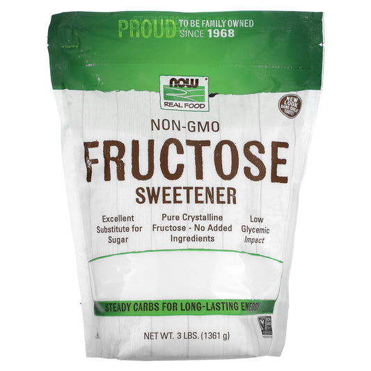 NOW Foods, Fructose Sweetener, 3 lbs (1,361 g) - Image 1