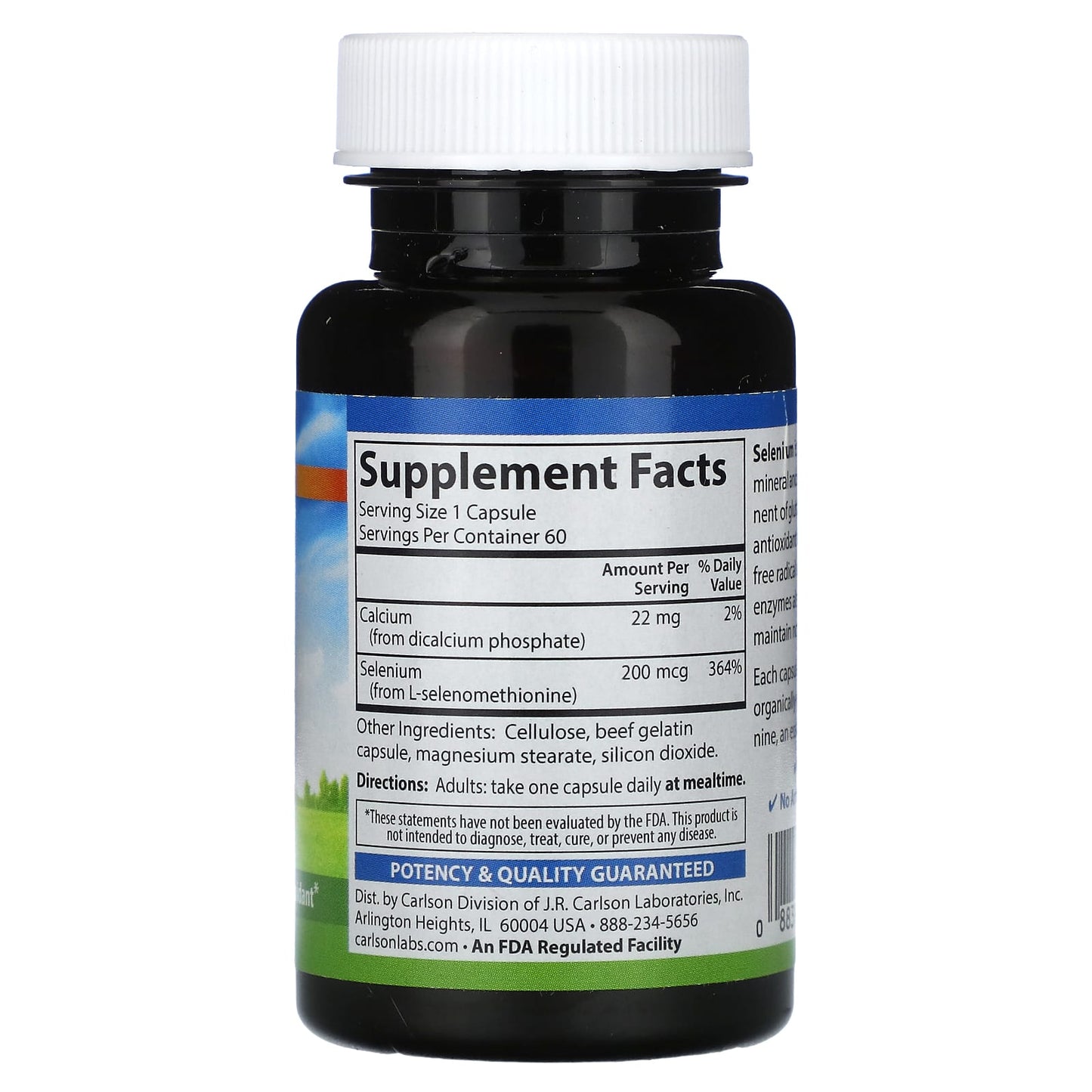 Carlson Selenium 200mcg - Prostate Health & Immune Support - Image 2