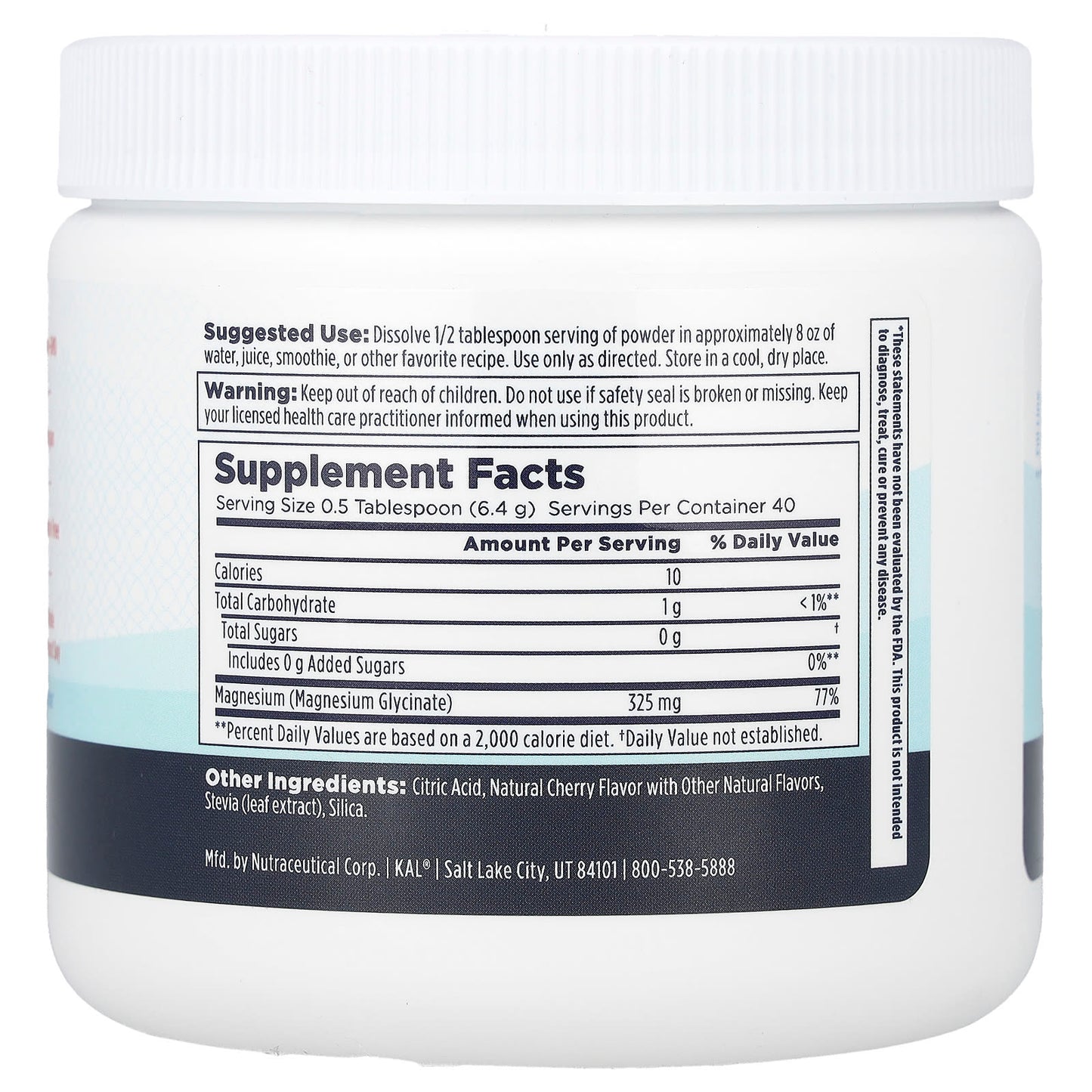 KAL, Calming Magnesium Powder, Cherry, 9 oz (256 g) - Image 2