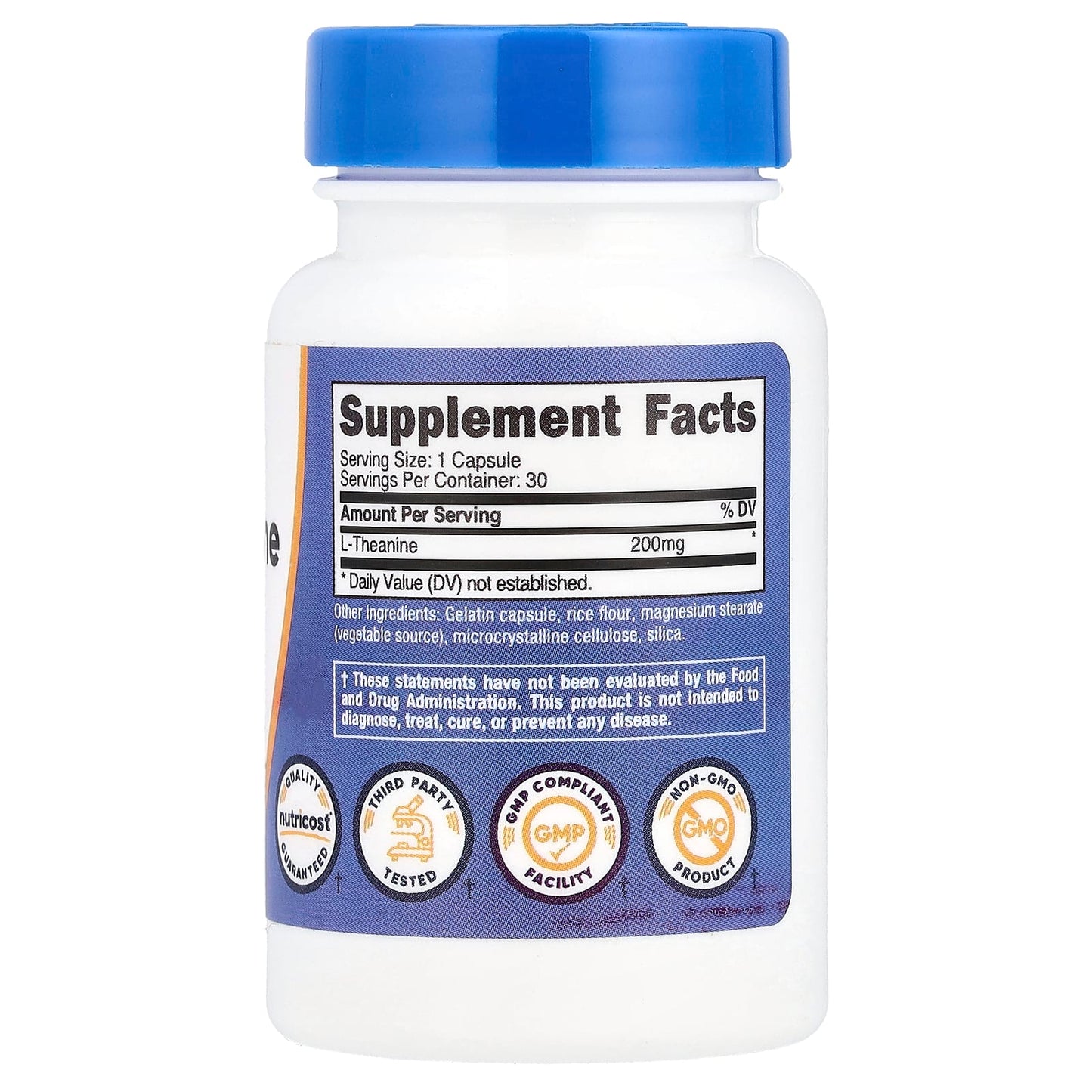 Nutricost, L-Theanine, 200 mg, 30 Capsules - Image 2