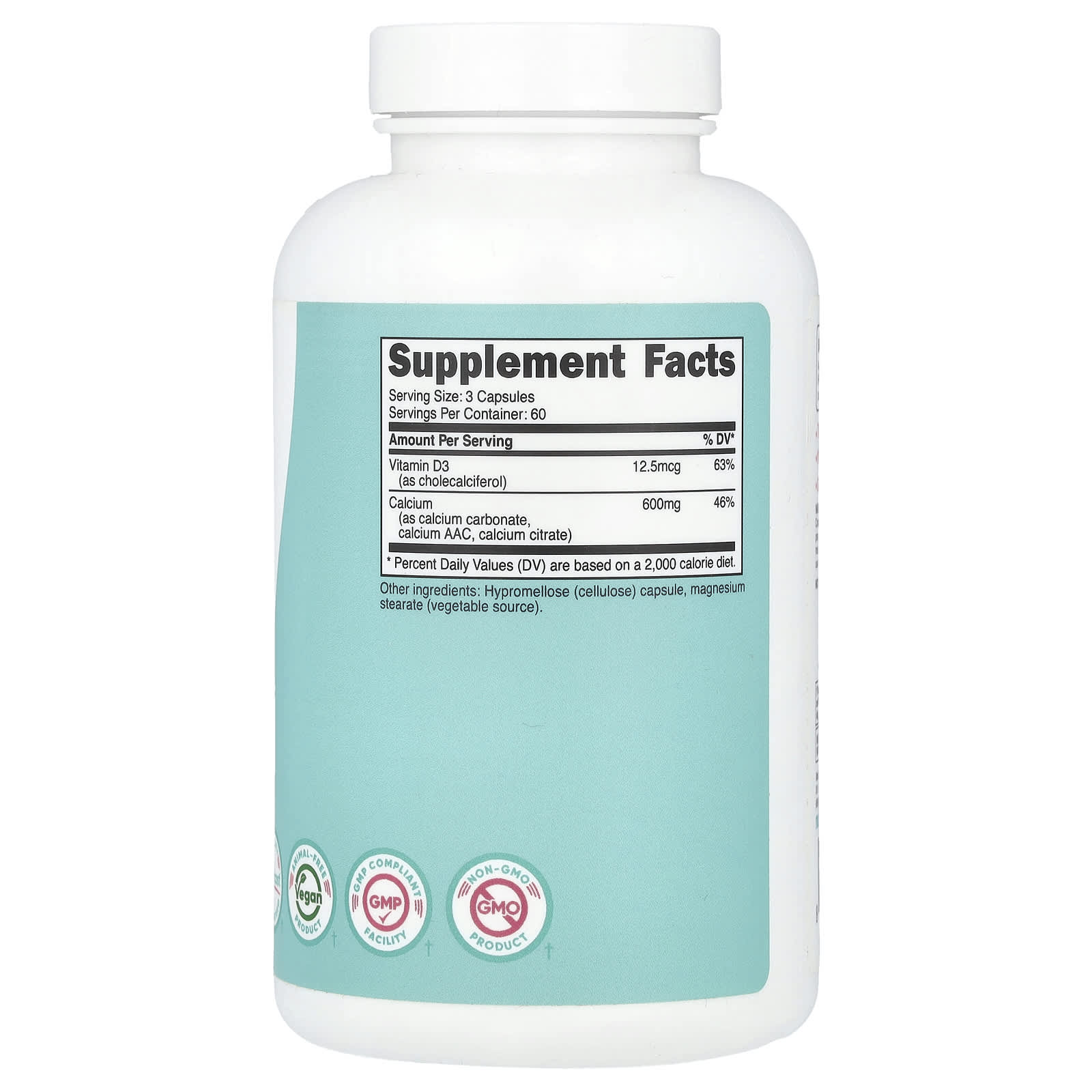 Nutricost, Women, Calcium + Vitamin D3, 180 Capsules - Image 2
