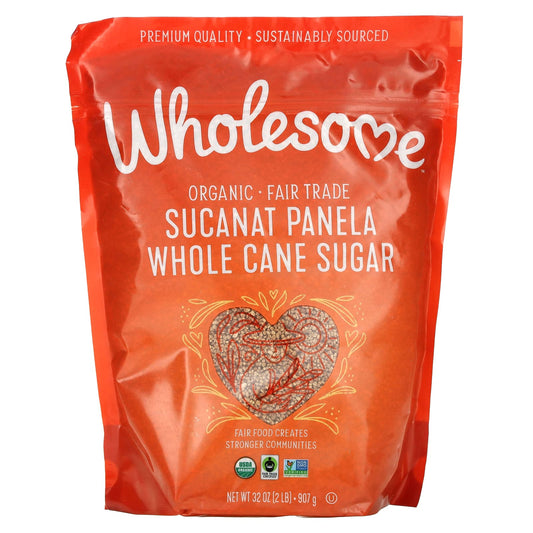 Wholesome Sweeteners, Organic Sucanat Panela Whole Cane Sugar, 32 oz (907 g) - Image 1