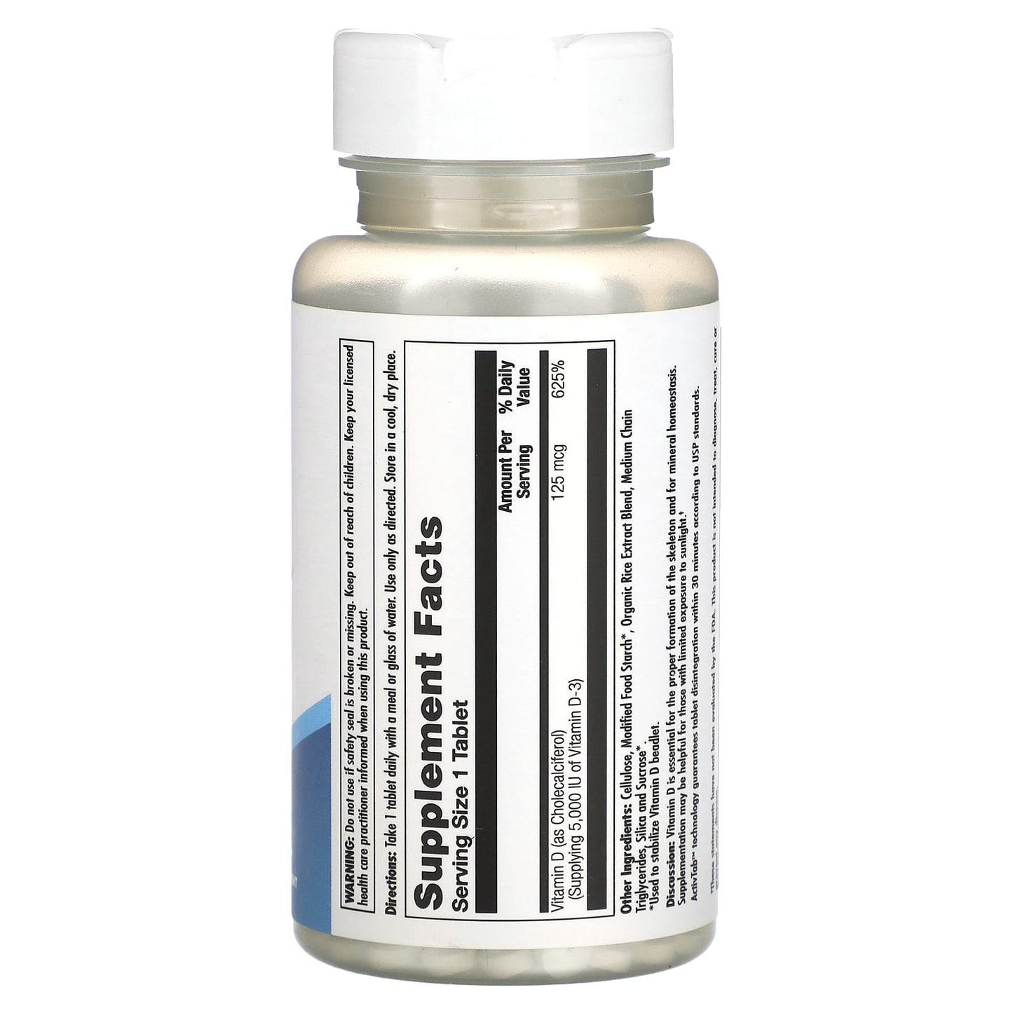 KAL, D-3 , 125 mcg (5,000 IU), 60 Tablets - Image 2