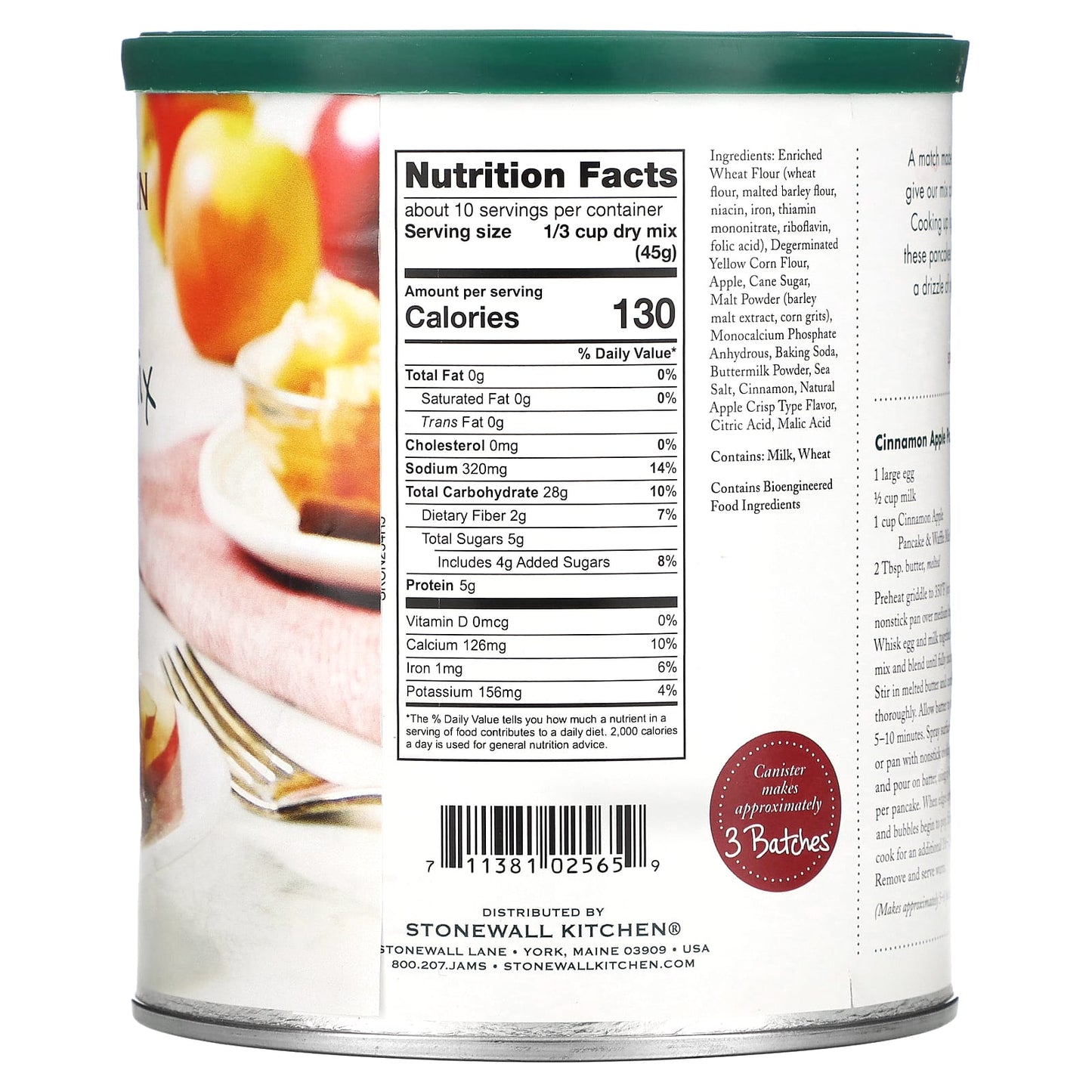Stonewall Kitchen, Cinnamon Apple Pancake & Waffle Mix, 16 oz (453.6 g) - Image 2