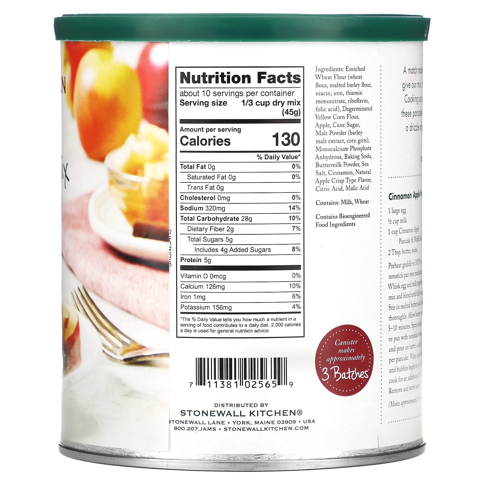 Stonewall Kitchen, Cinnamon Apple Pancake & Waffle Mix, 16 oz (453.6 g) - Image 2