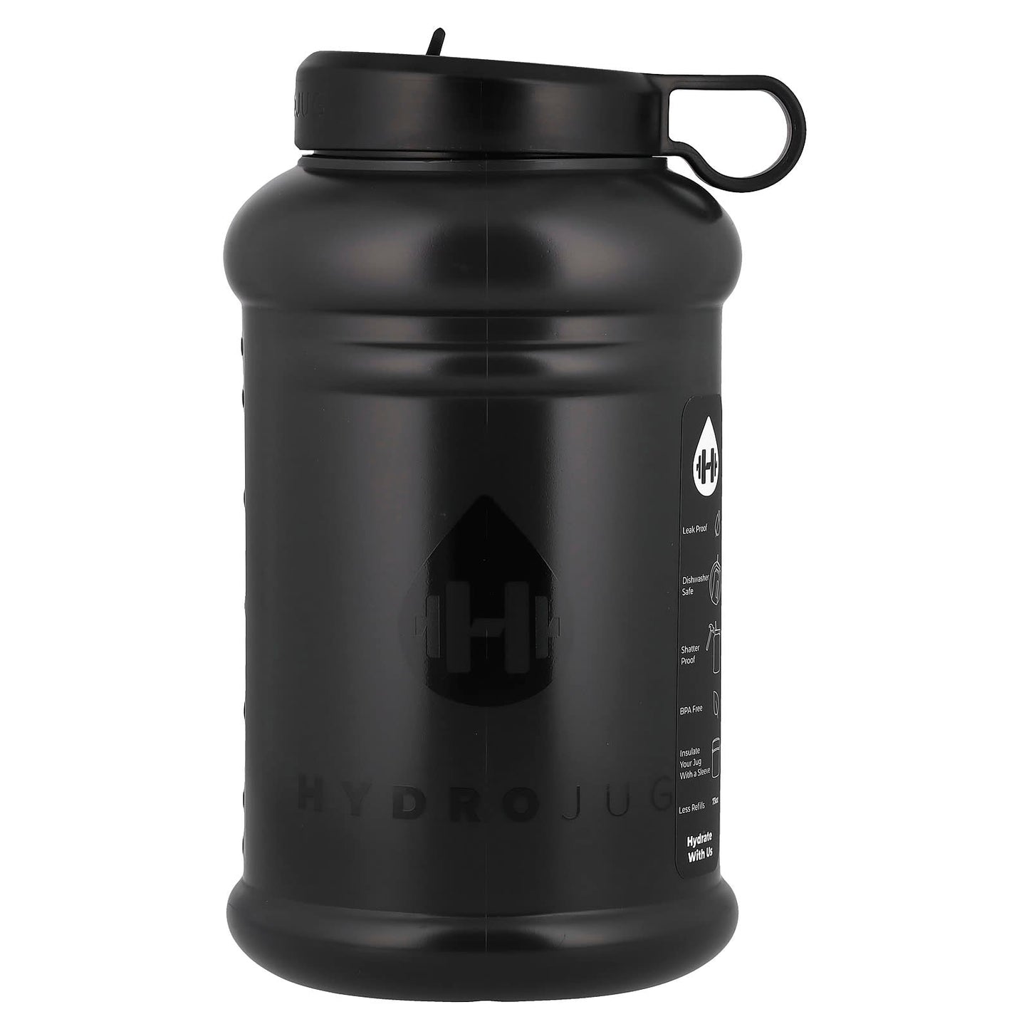 Leak-Proof Insulated HydroJug Pro V2, 73 oz - Black - Image 1