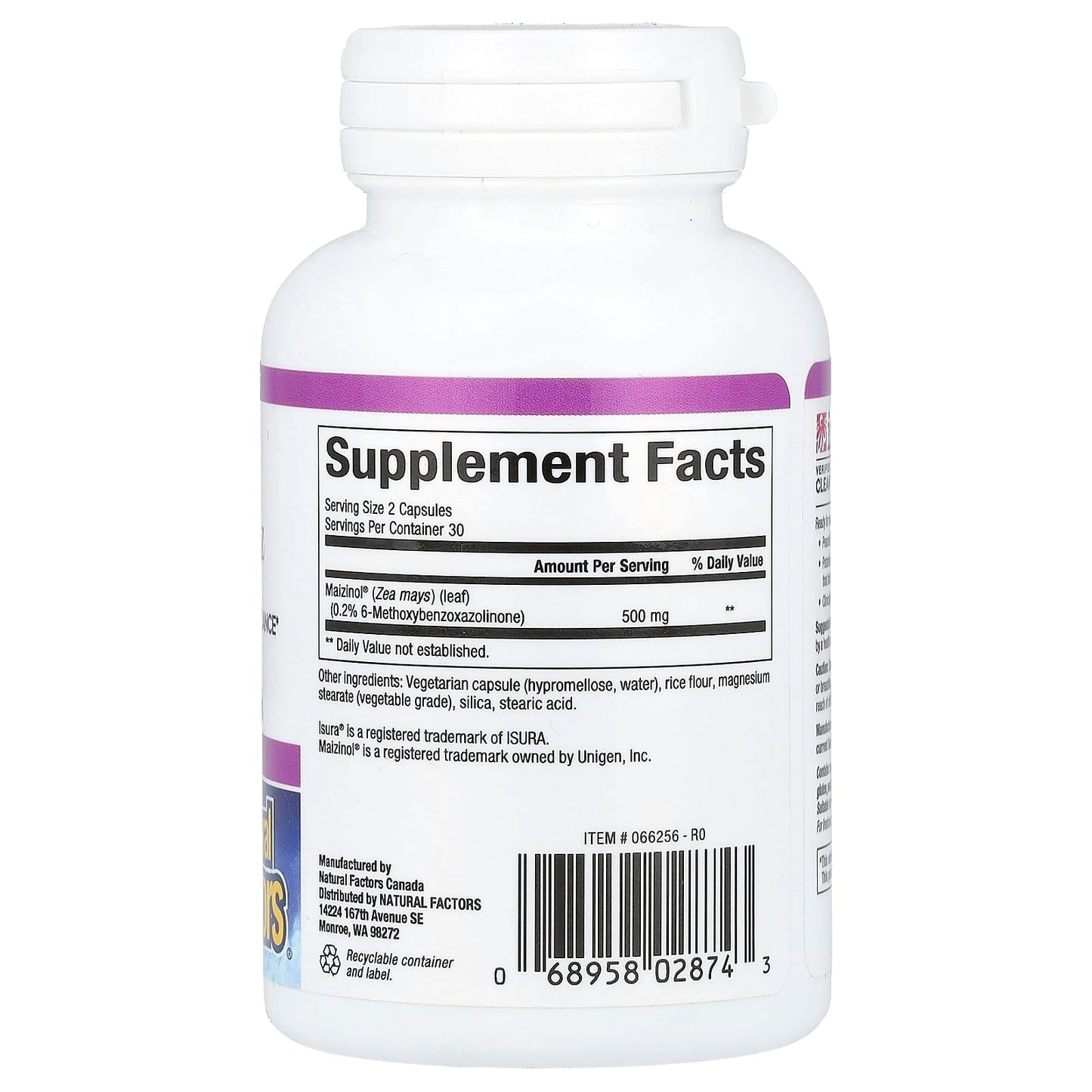 Natural Factors, Stress-Relax®, Peaceful ZZZ, 60 Vegetarian Capsules (250 mg per Capsule) - Image 2