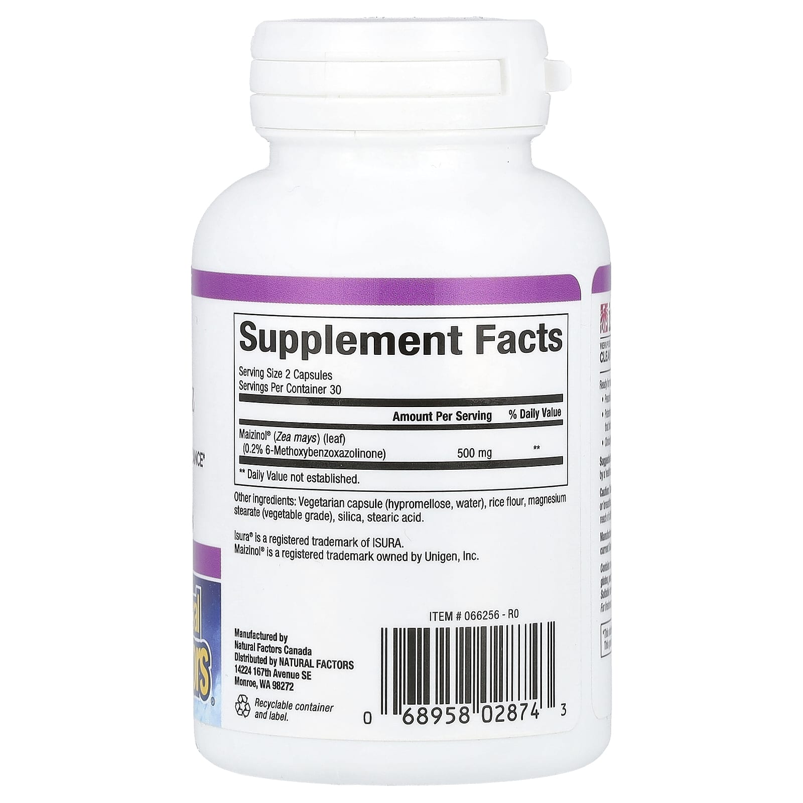Natural Factors, Stress-Relax®, Peaceful ZZZ, 60 Vegetarian Capsules (250 mg per Capsule) - Image 2