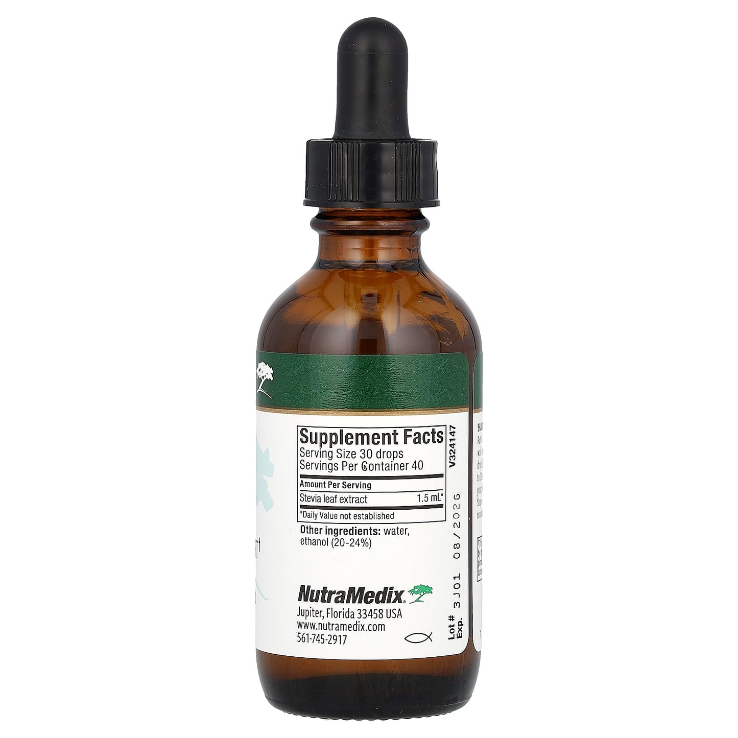 NutraMedix, Stevia, Microbial Support, 2 fl oz (60 ml) - Image 2