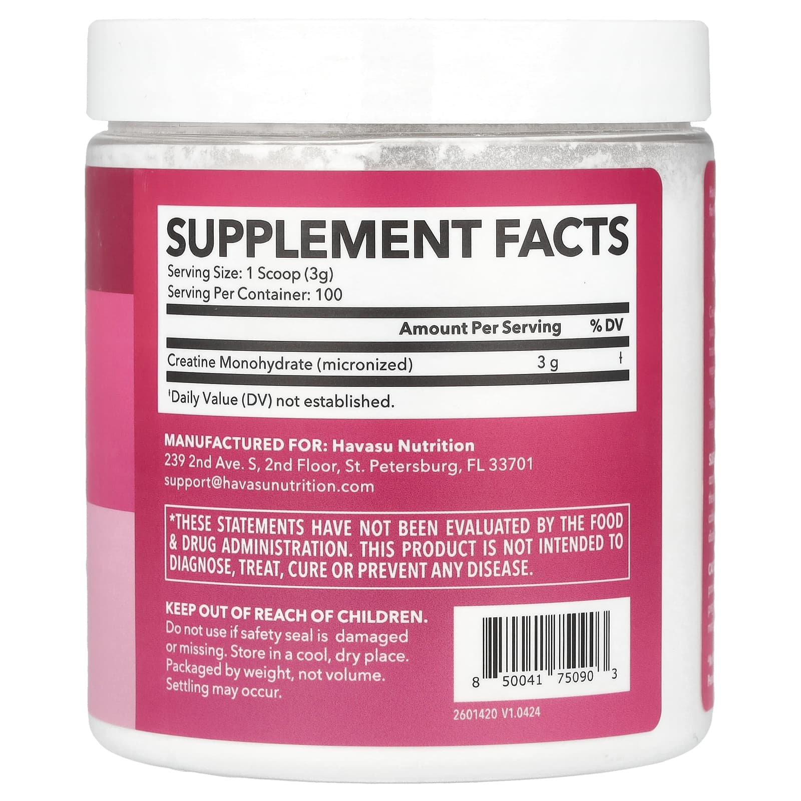 Best Creatine Powder for Women - Unflavored, No Allergens, 10.6 oz - Image 2