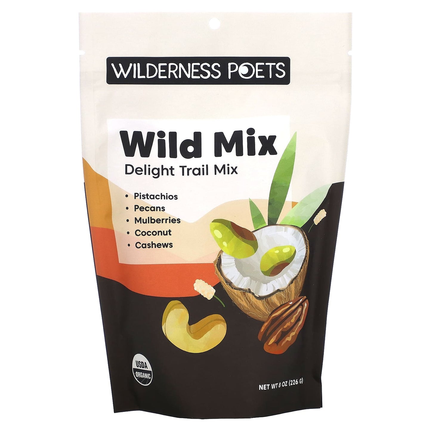 Wilderness Poets, Organic Wild Mix, Delight Trail Mix, 8 oz (226 g) - Image 1