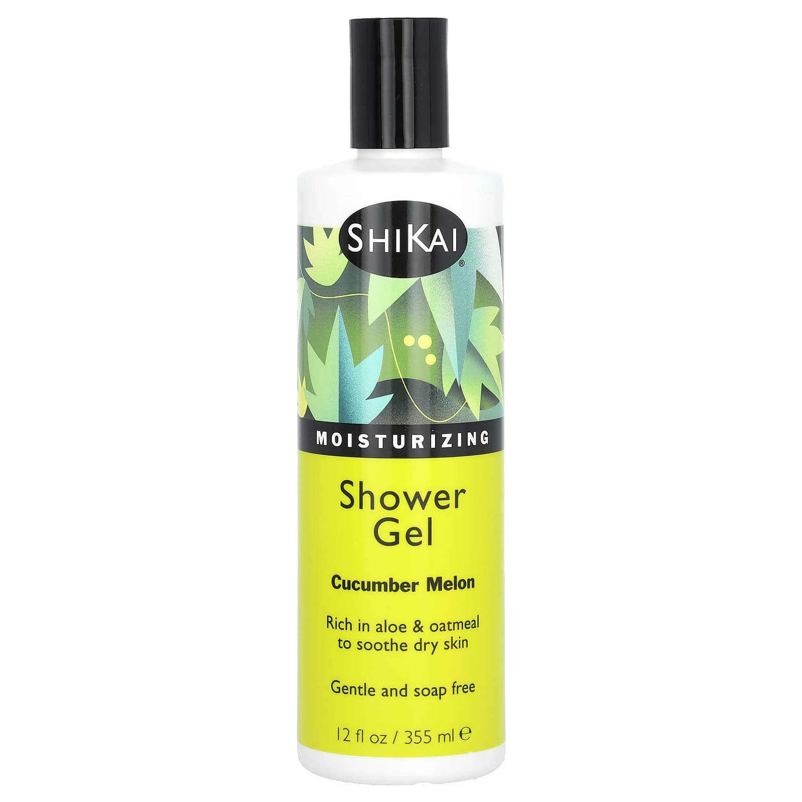 Shikai, Moisturizing Shower Gel, Cucumber Melon, 12 fl oz (355 ml) - Image 1