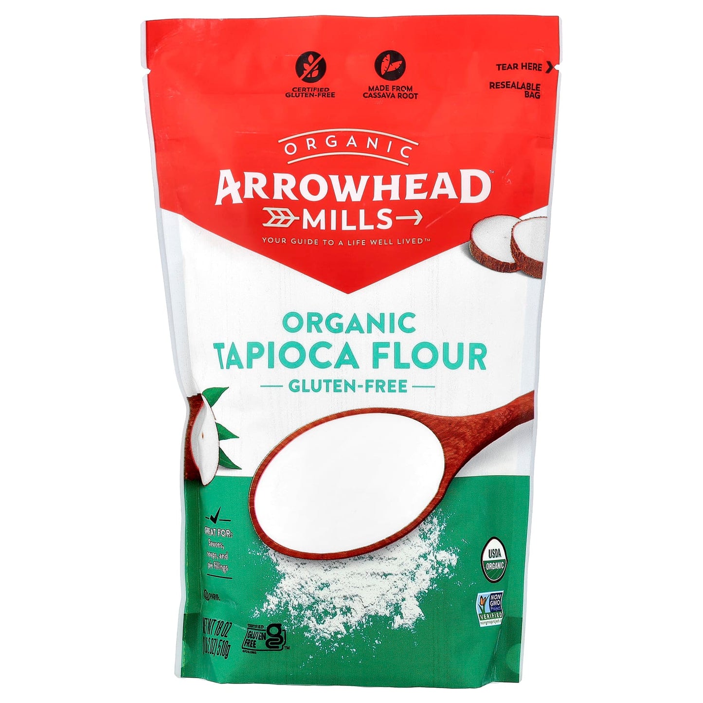 Organic Tapioca Flour by Arrowhead Mills - Gluten Free & Non-GMO - Image 1