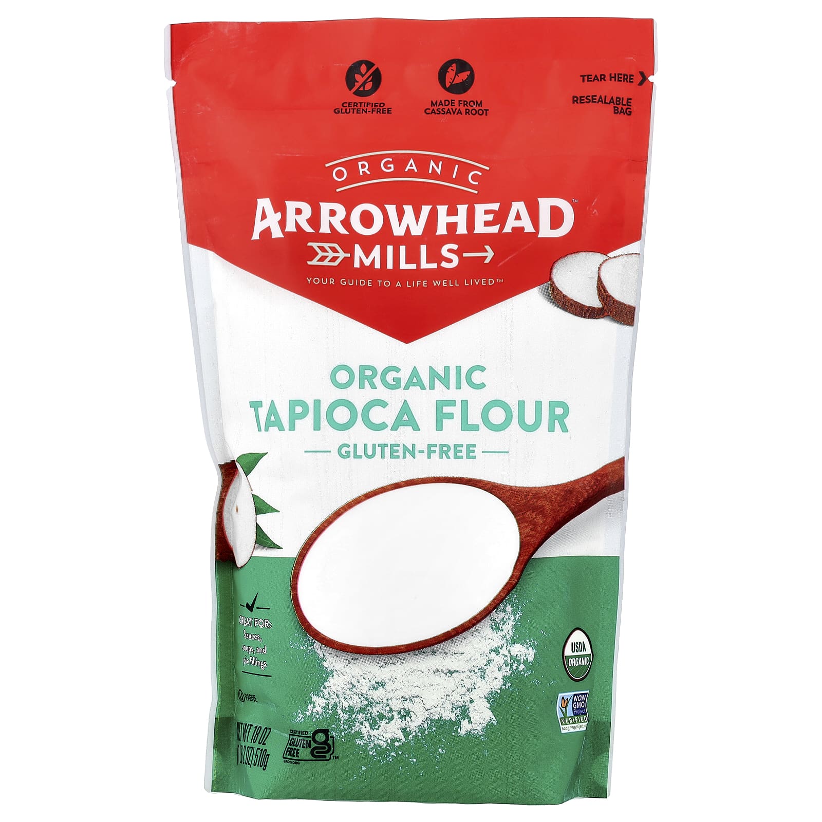 Organic Tapioca Flour by Arrowhead Mills - Gluten Free & Non-GMO - Image 1