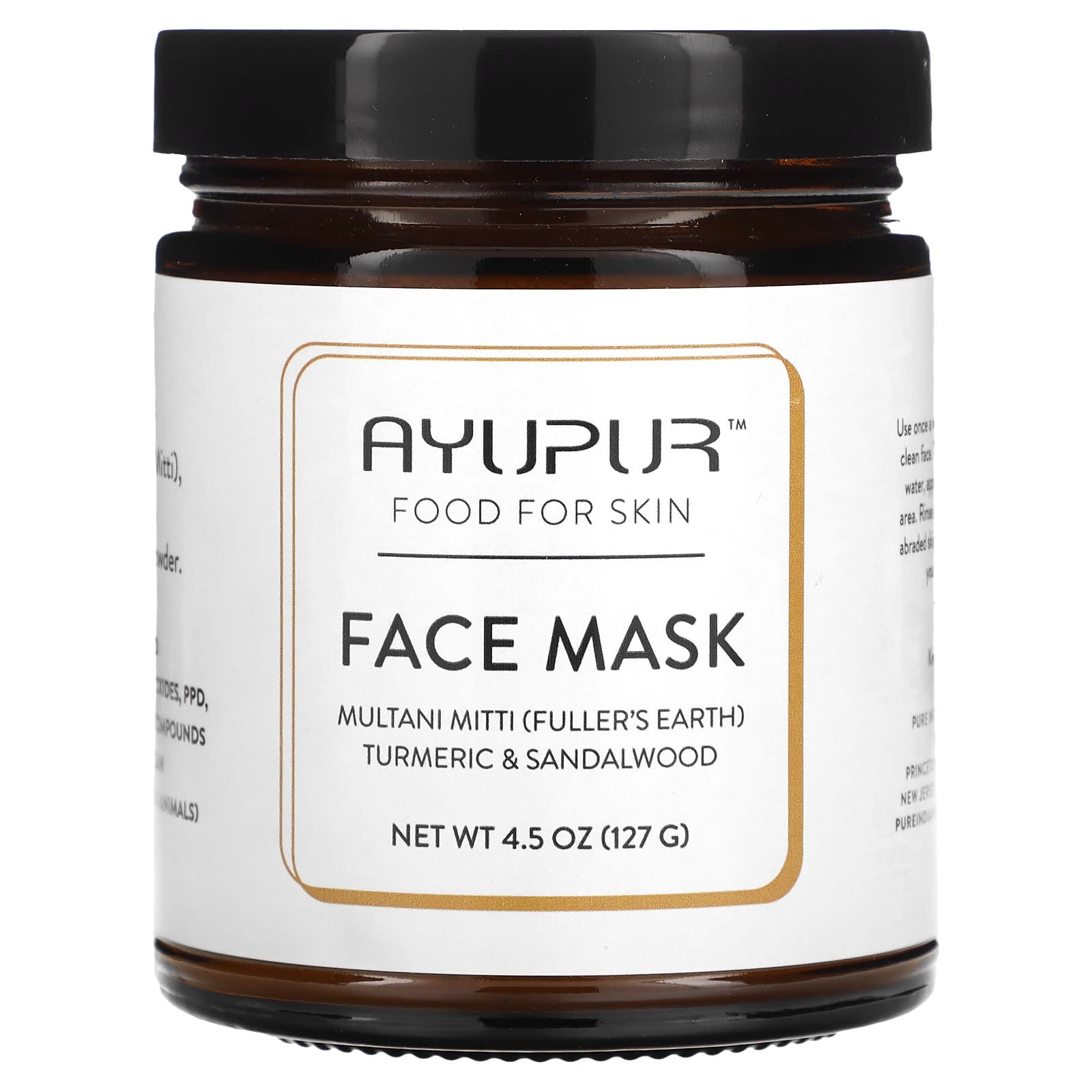 Pure Indian Foods, Ayupur, Face Beauty Mask, 4.5 oz (127 g) - Image 1