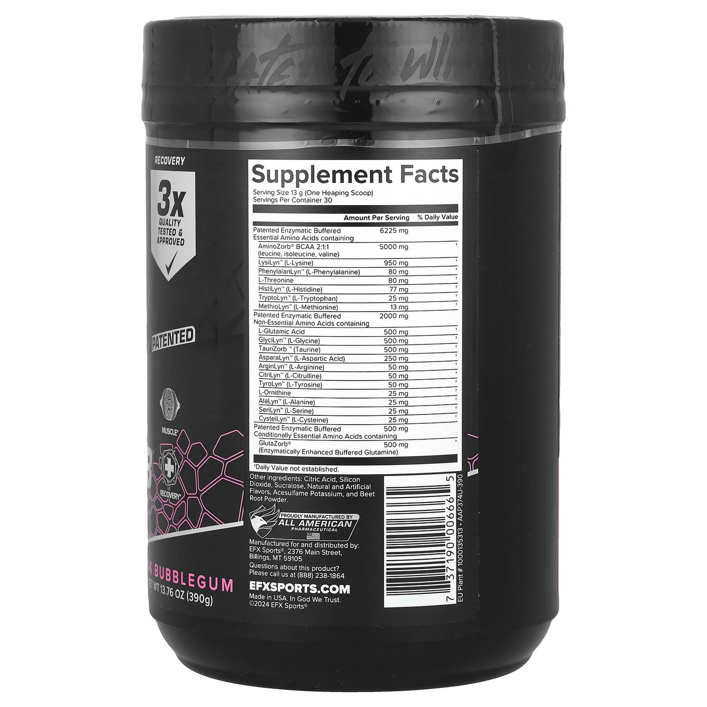 EFX Sports AminoZorb Elite 21 - Muscle Recovery &amp; Energy - Image 2