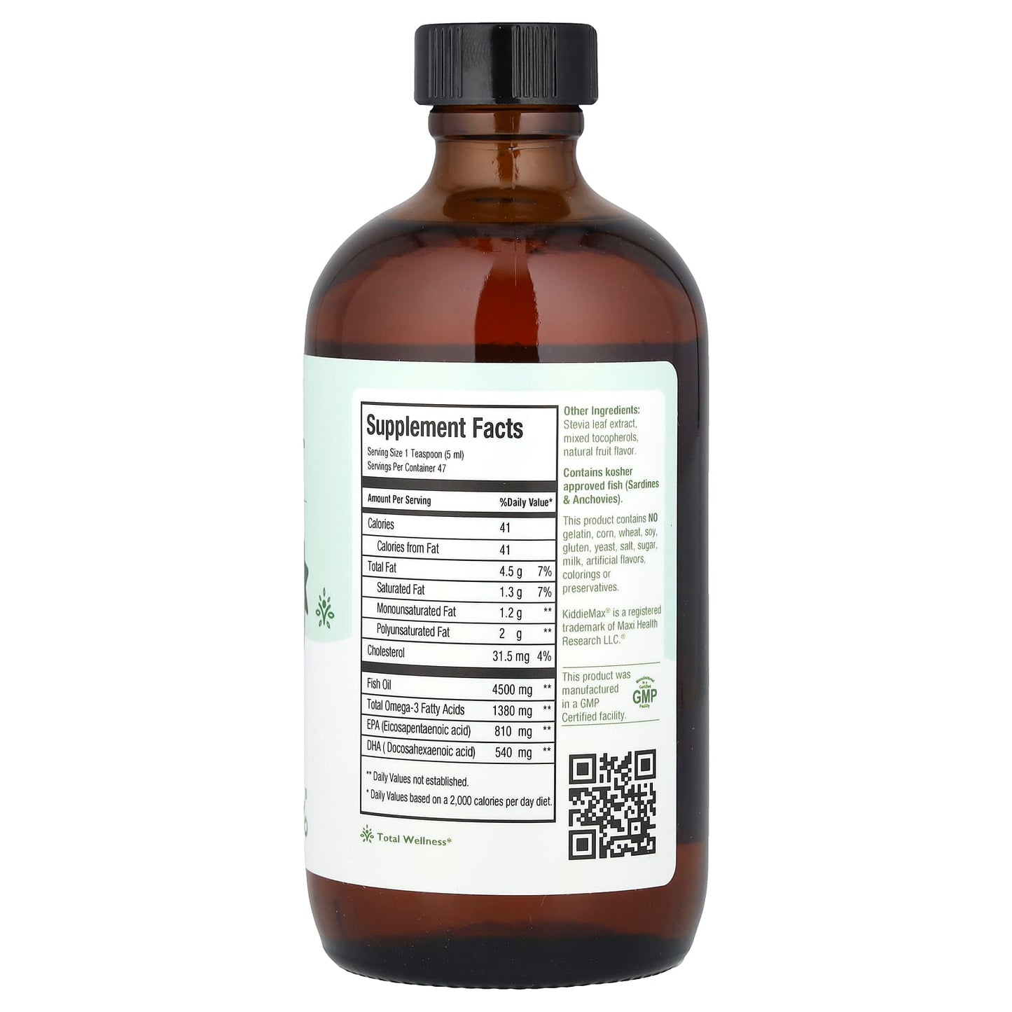 Maxi Health, KiddieMax® Maxi Omega-3™, Natural Fruity Burst, 8 fl oz (237 ml) - Image 2